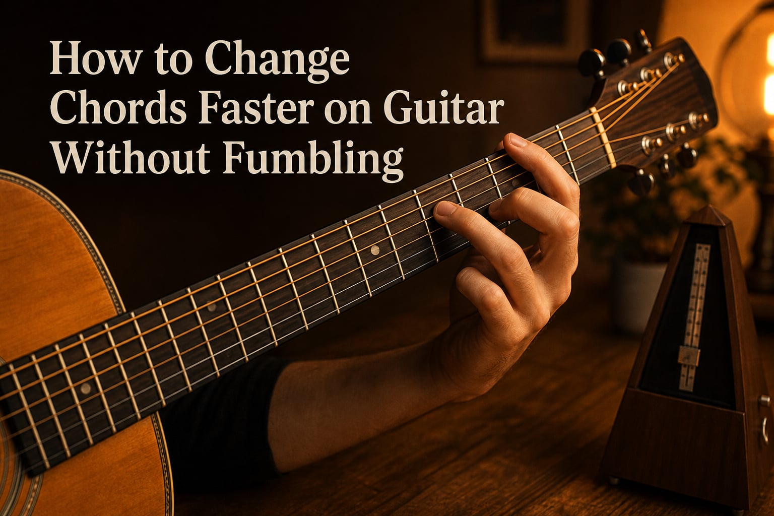 How to Change Chords Faster on Guitar Without Fumbling