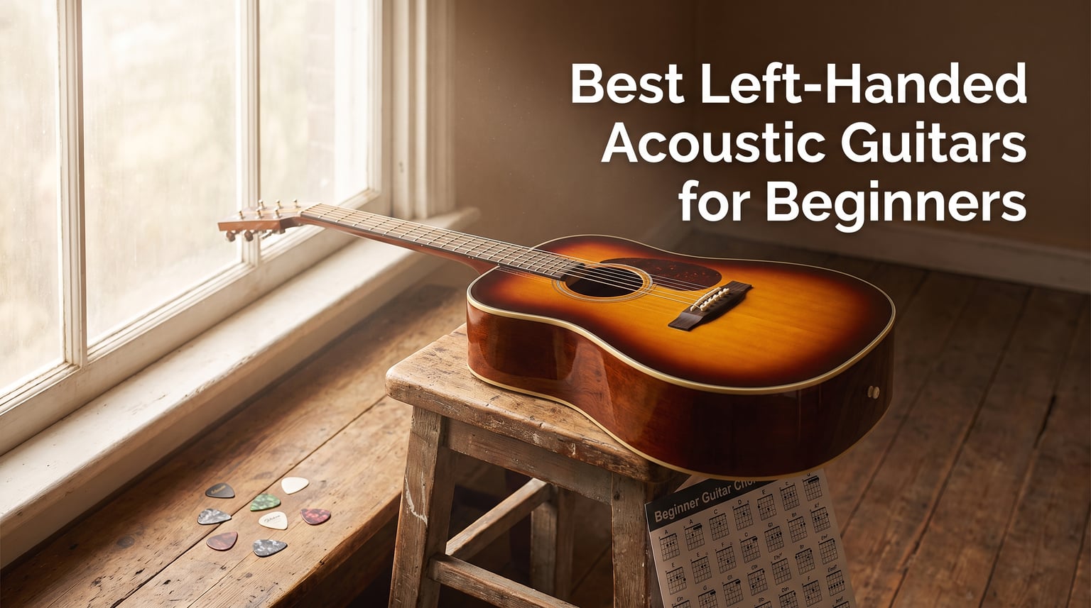 Best Left-Handed Acoustic Guitars for Beginners