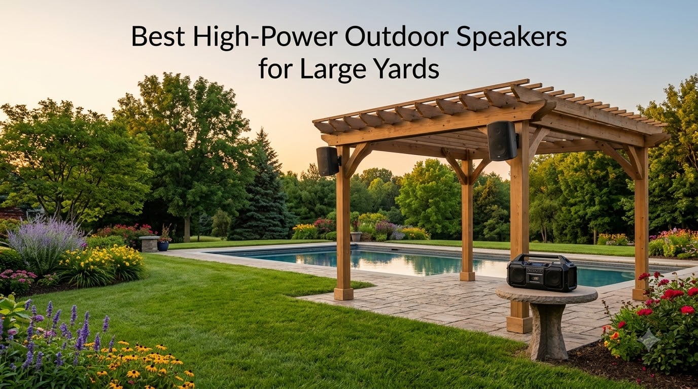 Best High-Power Outdoor Speakers for Large Yards