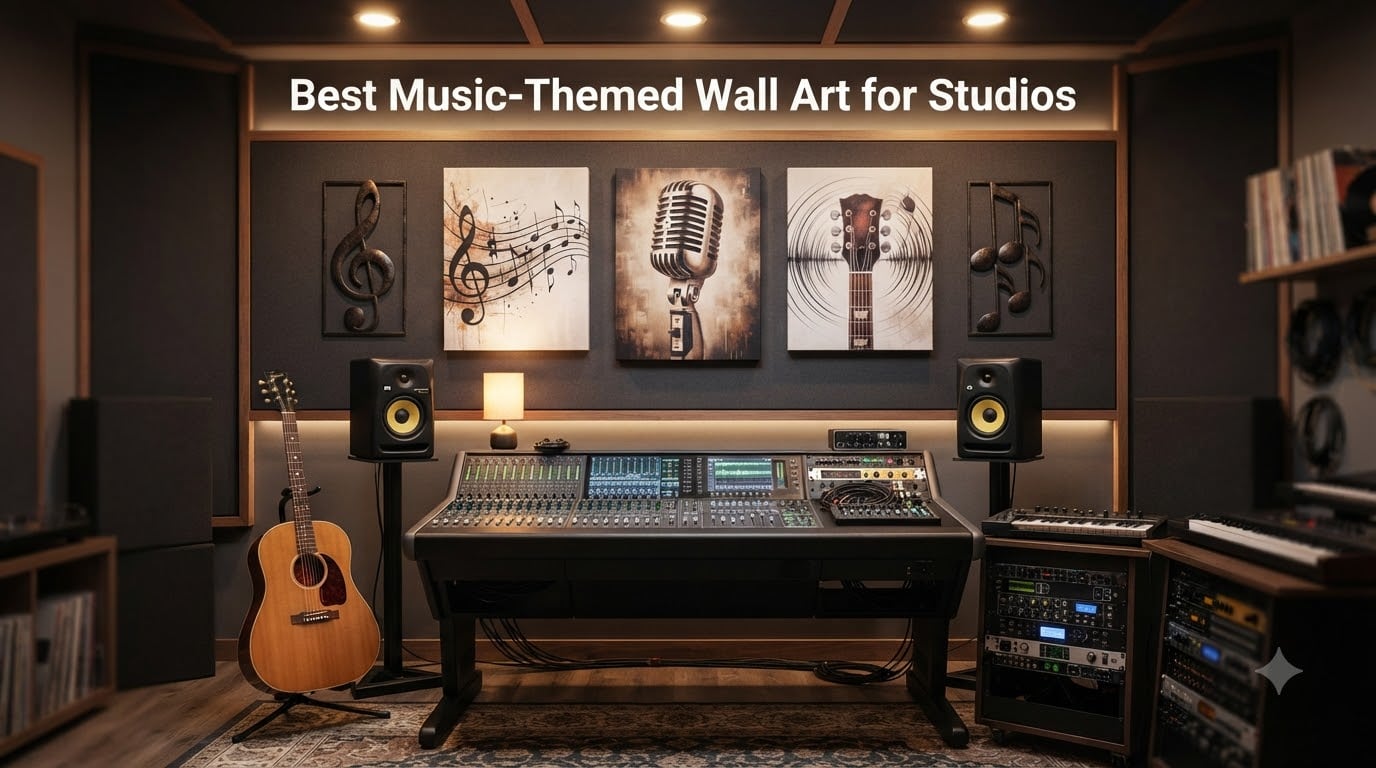 Best Music-Themed Wall Art for Studios