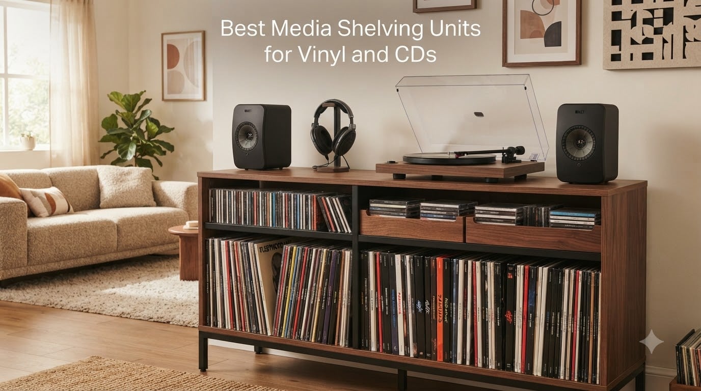 Best Media Shelving Units for Vinyl and CDs