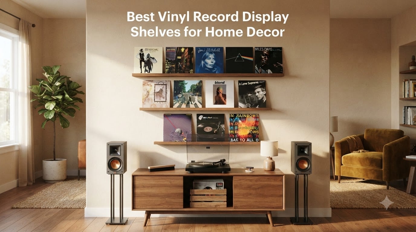 Best Vinyl Record Display Shelves for Home Decor