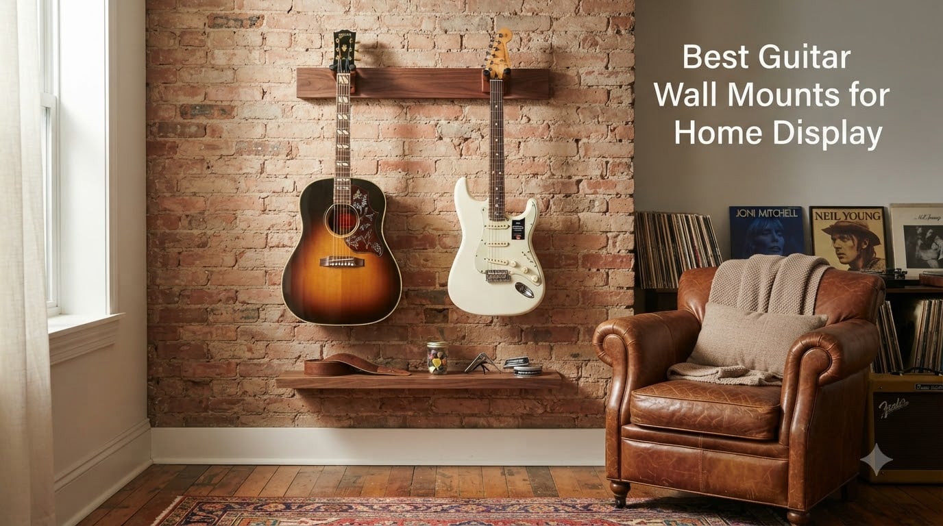 Best Guitar Wall Mounts for Home Display