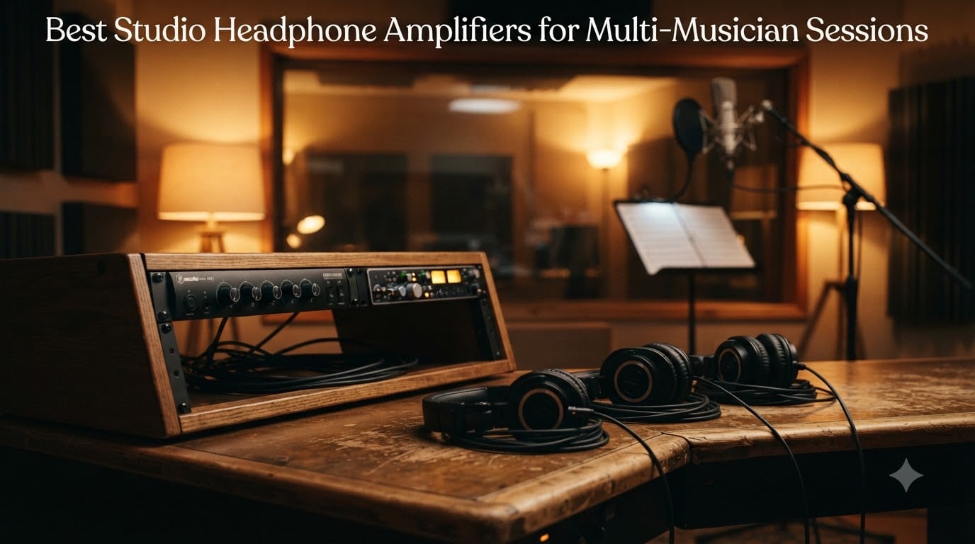 Best Studio Headphone Amplifiers for Multi-Musician Sessions