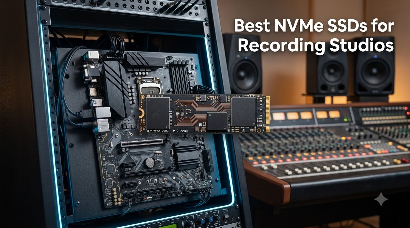 Best NVMe SSDs for Recording Studios