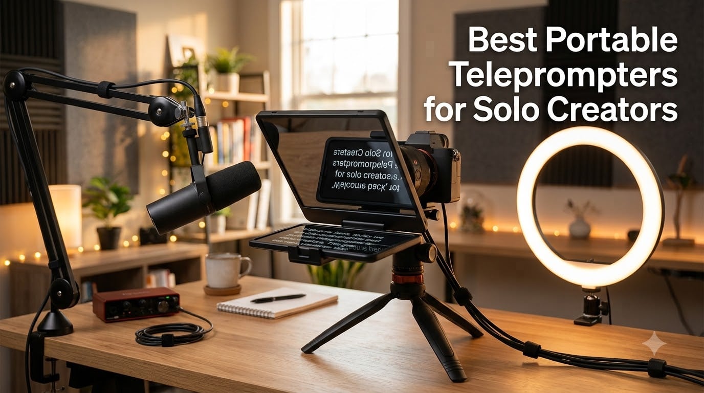 Best Portable Teleprompters for Solo Creators