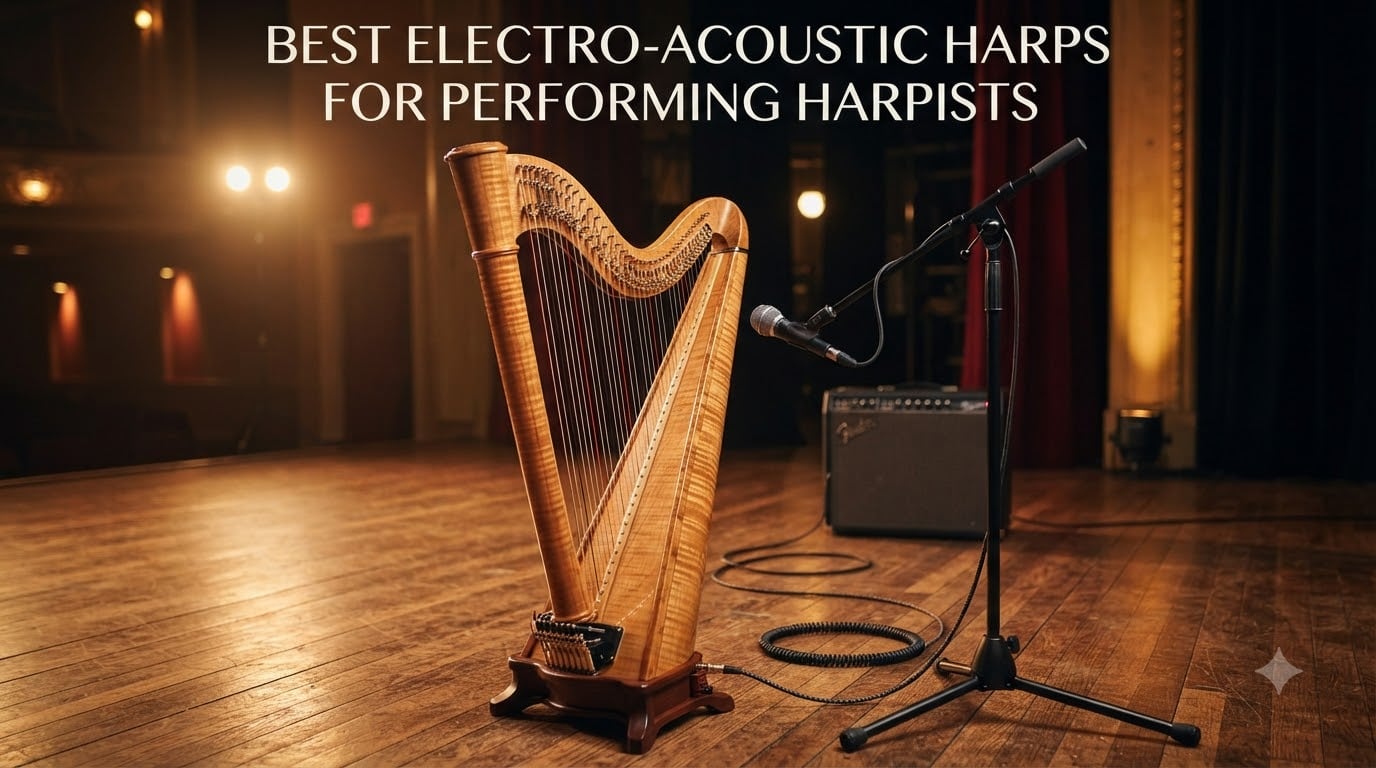 Best Electro-Acoustic Harps for Performing Harpists