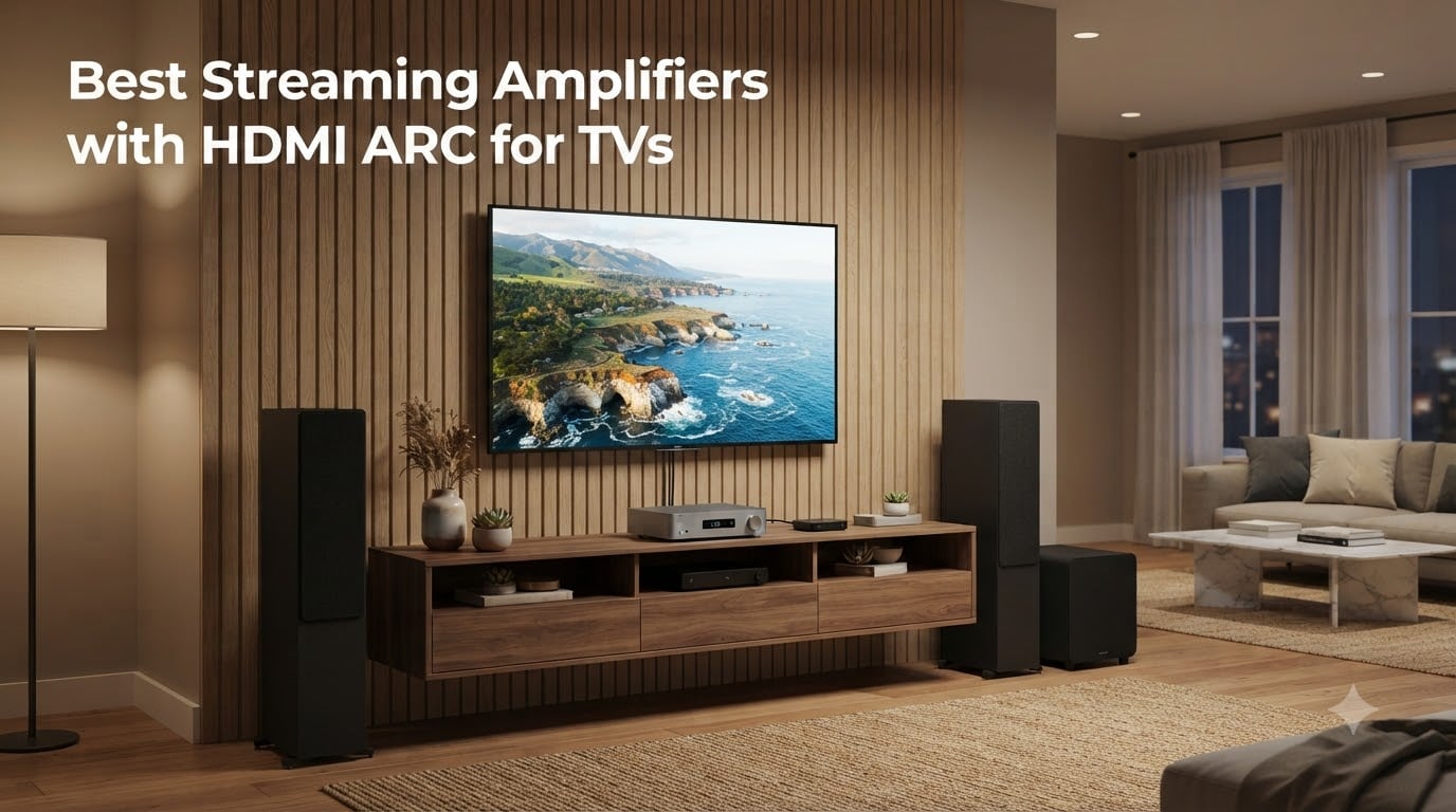 Best Streaming Amplifiers with HDMI ARC for TVs