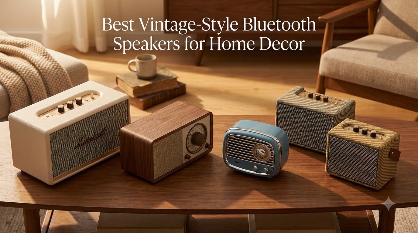 Best Vintage-Style Bluetooth Speakers for Home Decor