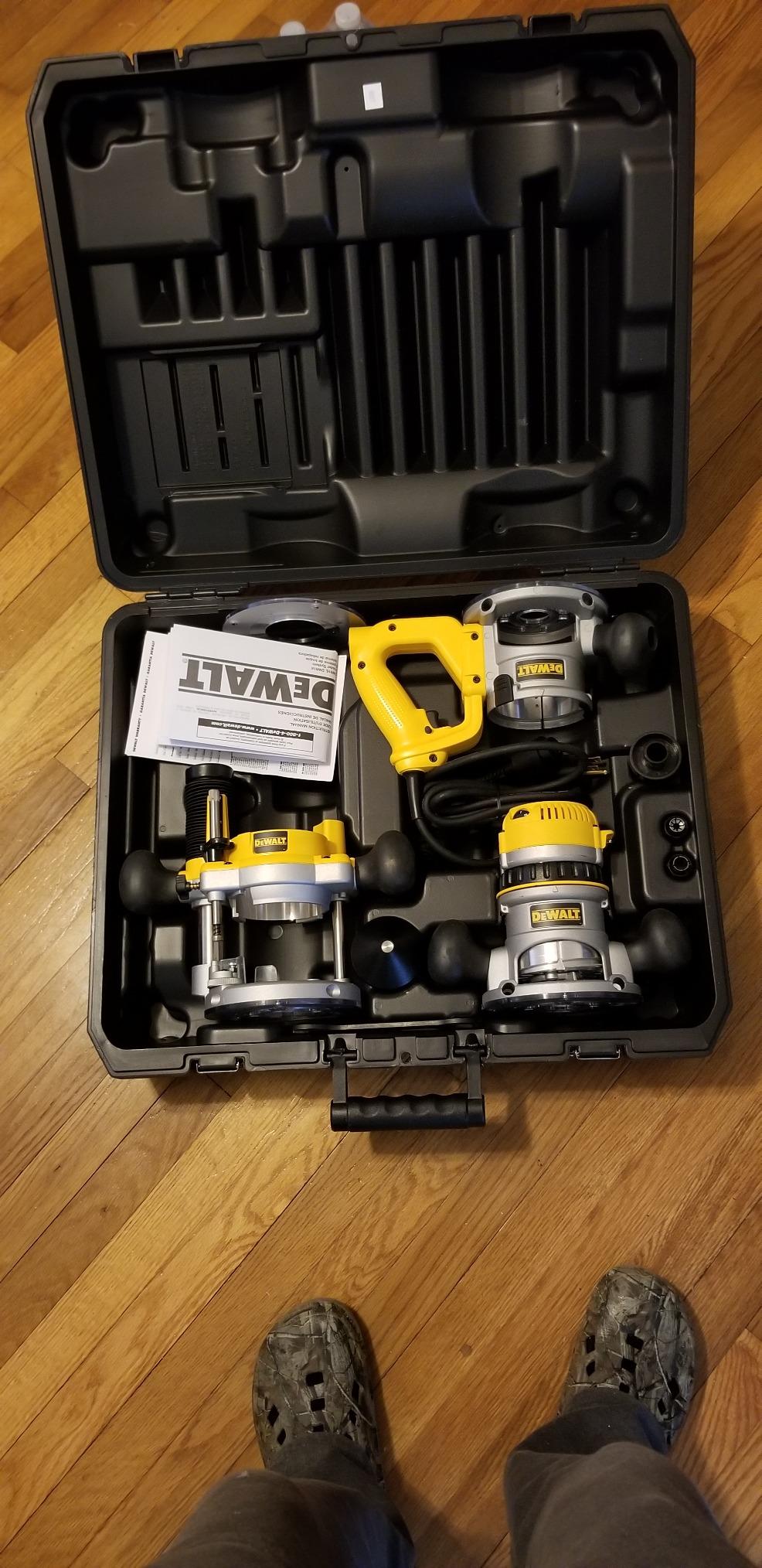 DEWALT Router, Fixed/Plunge Base Kit, 12-Amp, 2-1/4-HP (DW618B3) customer photo 1