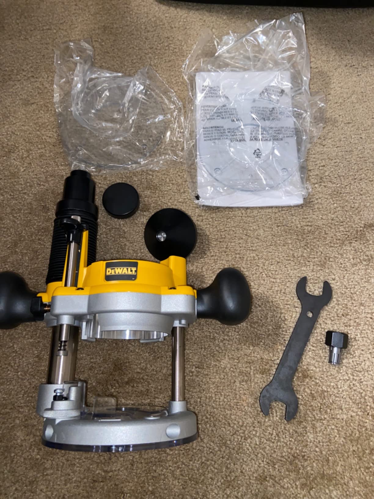 DEWALT Router, Fixed/Plunge Base Kit, 12-Amp, 2-1/4-HP (DW618B3) customer photo 2