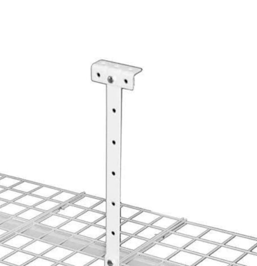 HyLoft Overhead adjustable Garage Storage Rack,Heavy Duty Steel Garage Storage System, 45-Inch x 45-Inch, White customer photo 1