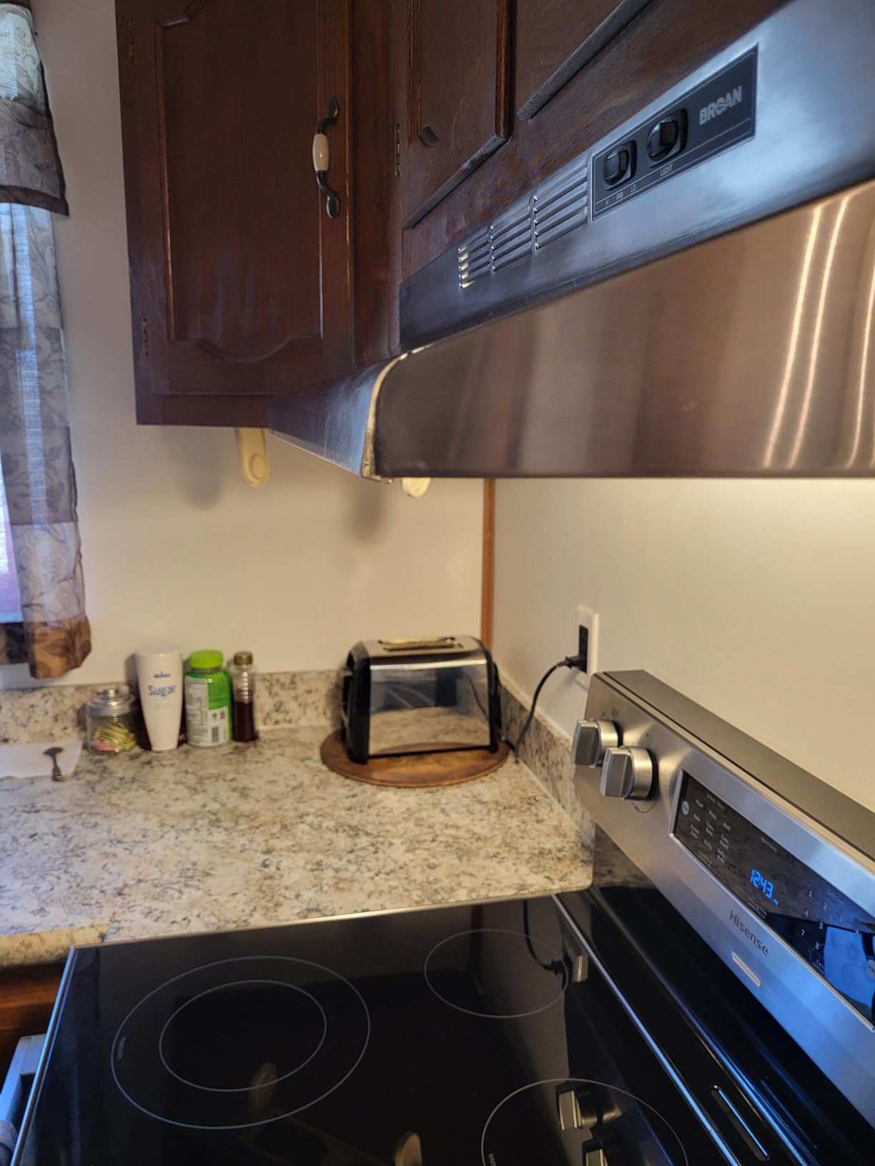 Broan-NuTone 413004 Non-Ducted Ductless Range Hood with Lights Exhaust Fan for Under Cabinet, 30-Inch, Stainless Steel customer photo 1