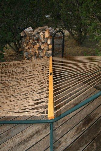 Original Pawleys Island Large Oatmeal DuraCord Rope Hammock – 13 ft. x 55 in., 2-Person, 450 lb Capacity, Oak Spreader Bar, Zinc-Plated Hardware, Handcrafted in the USA customer photo 1