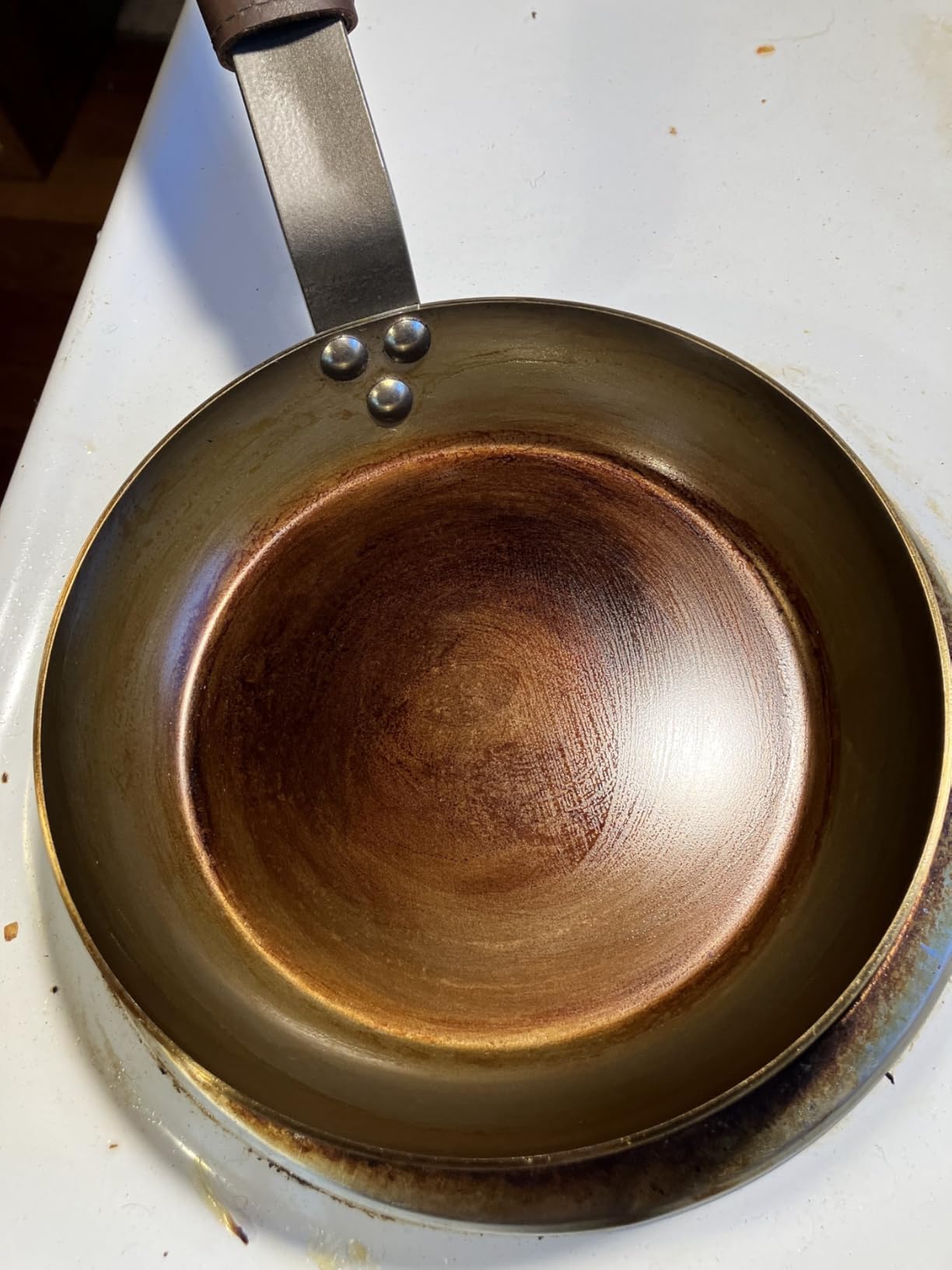 Mauviel M'Steel Black Carbon Natural Nonstick Frying Pan With Iron Handle, 12.6-in, Suitable For All Cooking Surfaces, Made in France customer photo 2