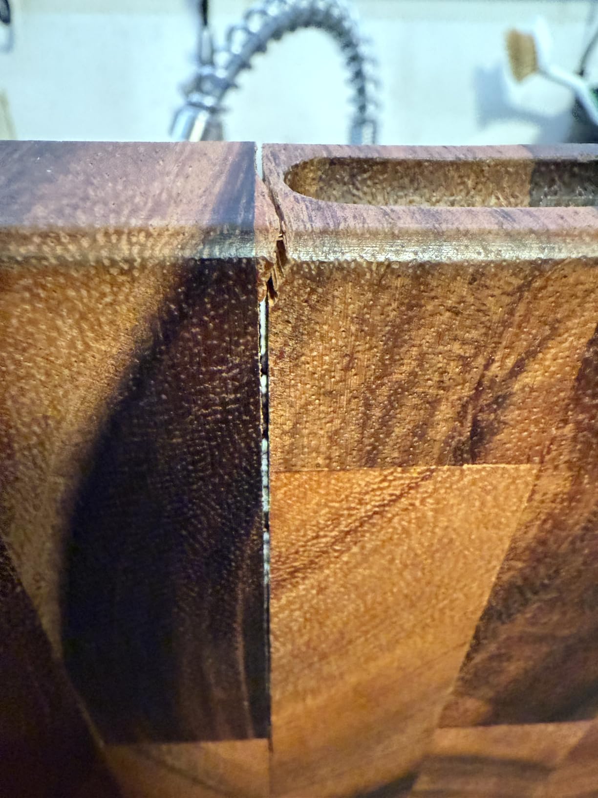 Ironwood Gourmet Large End Grain Prep Station Acacia Wood Cutting Board, 14 x 20-Inch, Brown customer photo 1