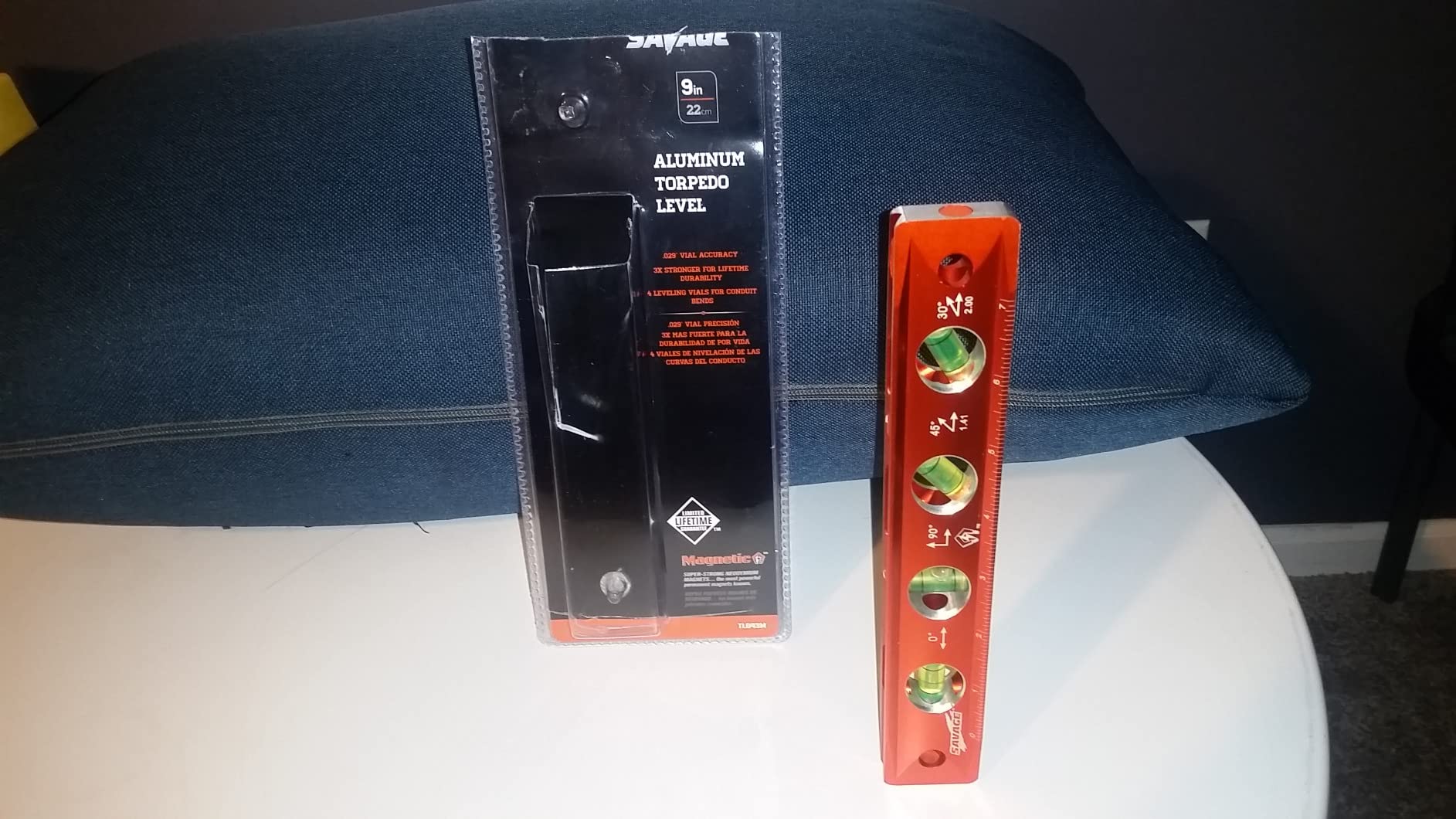 Swanson TL043M 9-Inch Savage Magnetic Torpedo Level, Orange customer photo 2