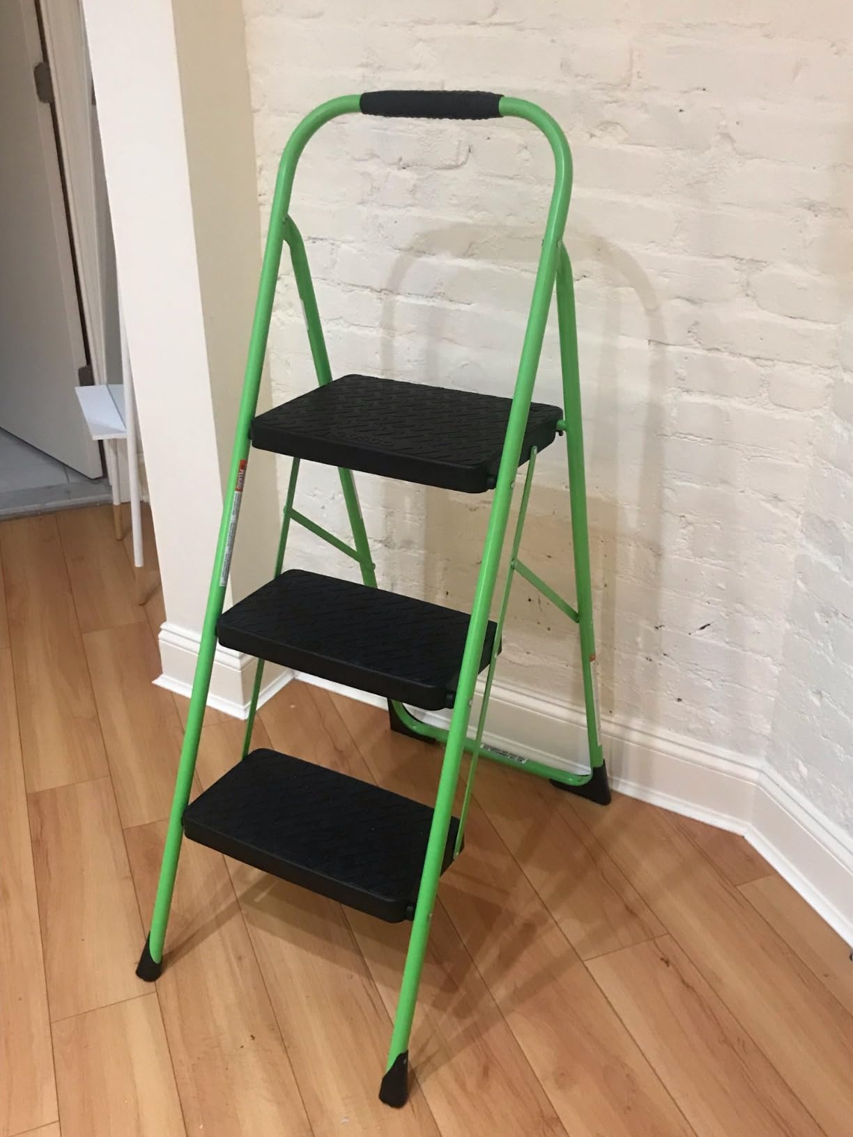 Cosco 11408PBL1E Three Step Big Step Folding Step Stool with Rubber Hand Grip, Grey customer photo 2
