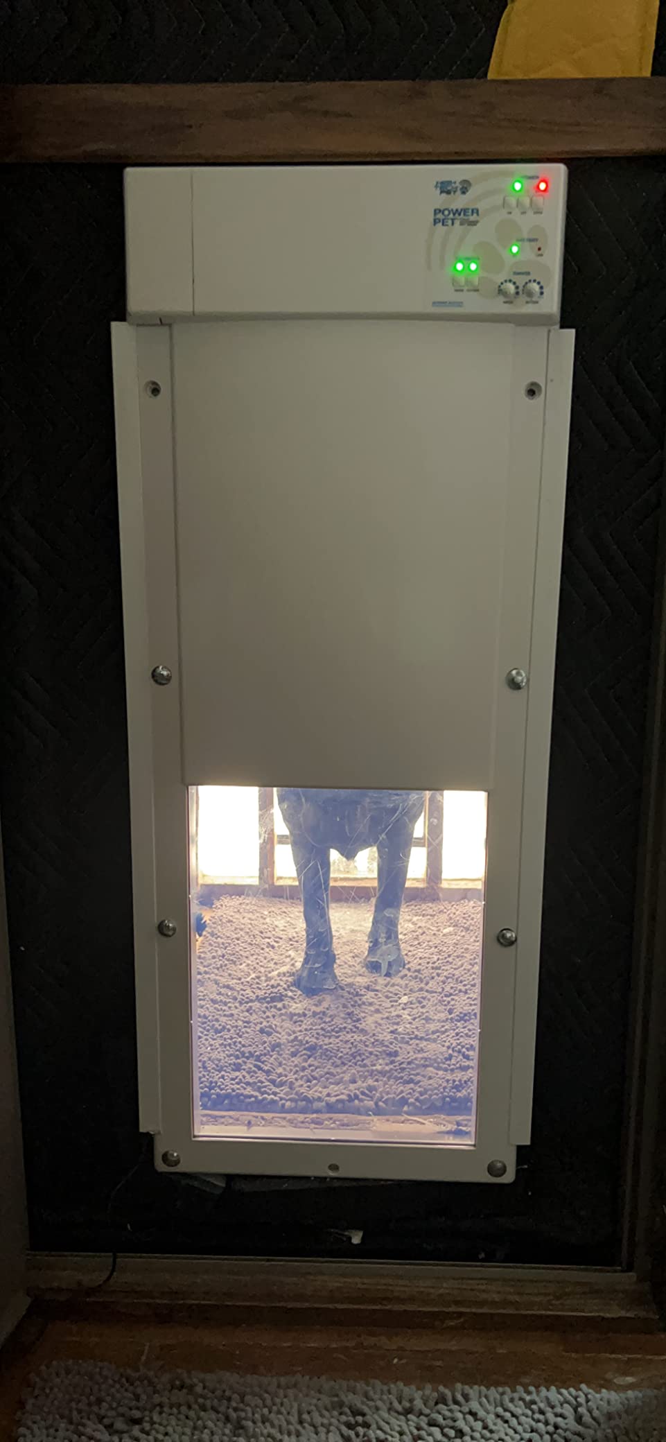 Genuine Power Pet Fully Automatic Pet Door from High Tech Pet Brand. Pet Collar Operated, 4 Way Access, Directional Sensing, Dead Bolt Lock, Air Tight, Quick, Quiet Operation, USA Customer Service customer photo 1