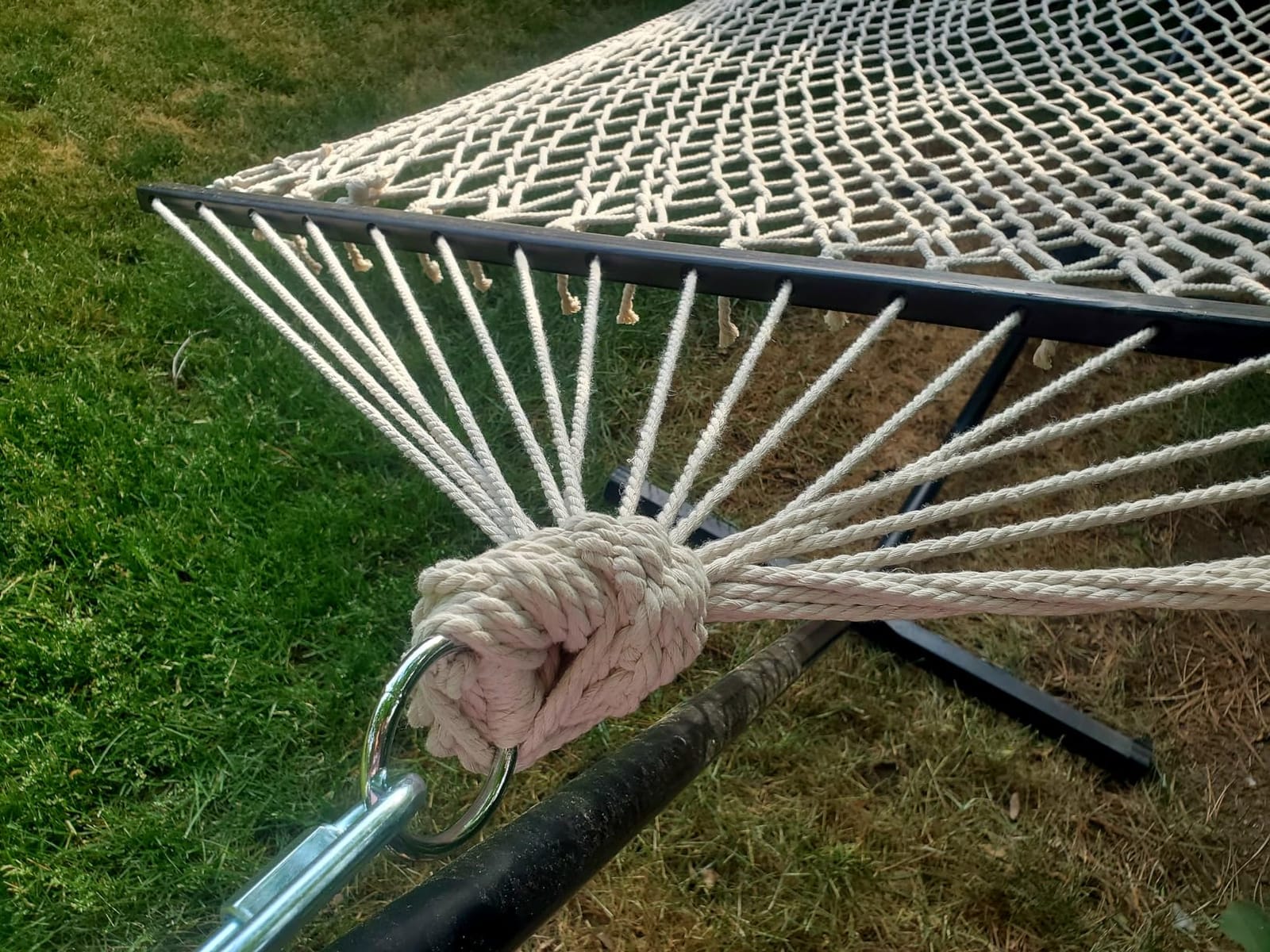 Best Choice Products 2-Person Double Hammock, Outdoor Woven Cotton Rope Hammocks for Backyard, Patio w/Spreader Bars, Carrying Case, 450lb Weight Capacity customer photo 2