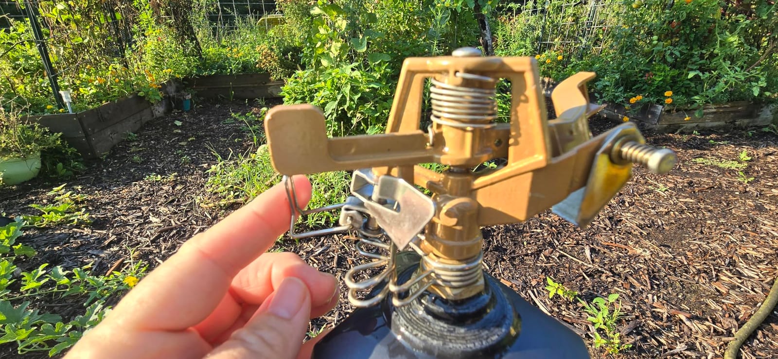 Orbit Tripod Zinc Impact Sprinkler, Adjustable Height - 56667 customer photo 1