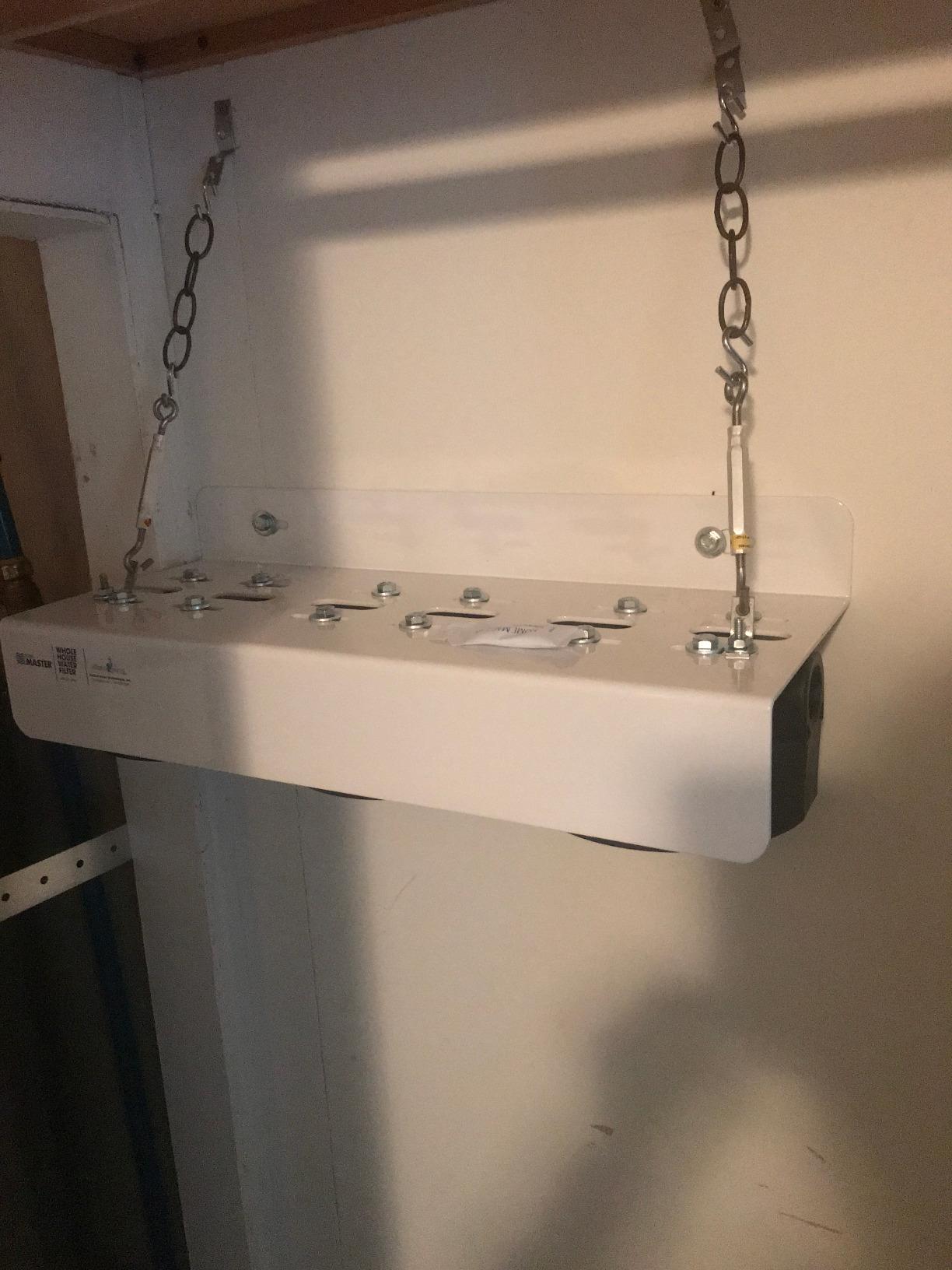 Home Master Whole House Three Stage Water Filtration System with Fine Sediment, Iron and Carbon, Blue customer photo 2