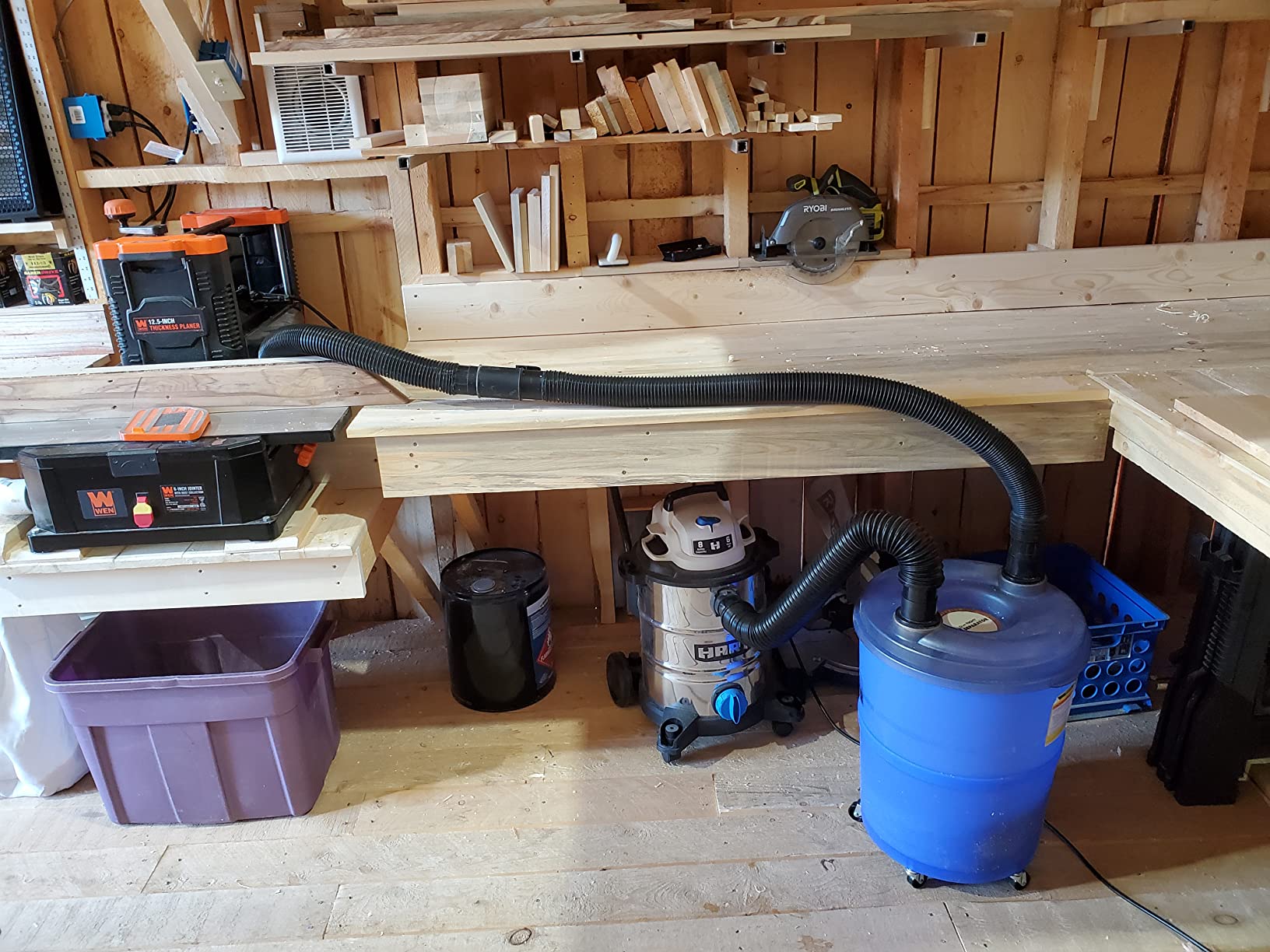 Rockler Dust Right Dust Separator w/ 36” Hose & 10Ga Bucket for Shop Vac customer photo 2