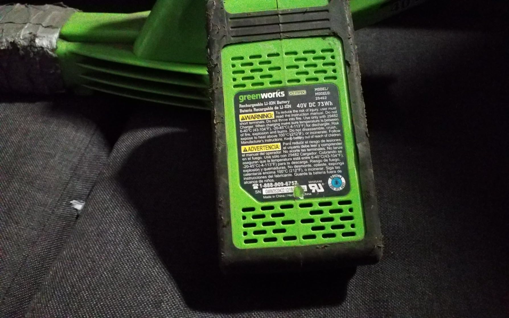 Greenworks 40V Cordless Leaf Blower, 135 CFM, 2.0 Ah Battery and Charger customer photo 1