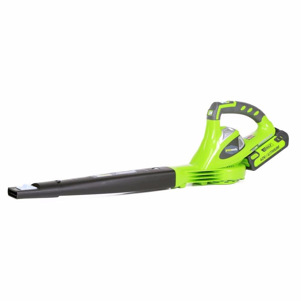Greenworks 40V Leaf Blower / Vacuum, 340 CFM, 4.0 Ah Battery and Charger customer photo 1