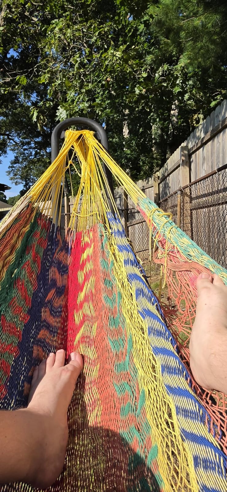 Sunnydaze Mayan XXL Double Heavy-Duty Hammock, Black/Natural customer photo 1