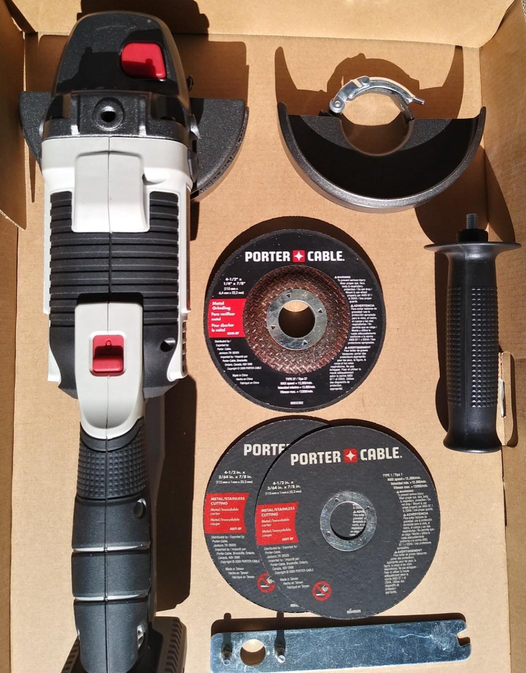PORTER-CABLE 20V MAX* Angle Grinder Tool, 4-1/2-Inch, Tool Only (PCC761B) customer photo 1