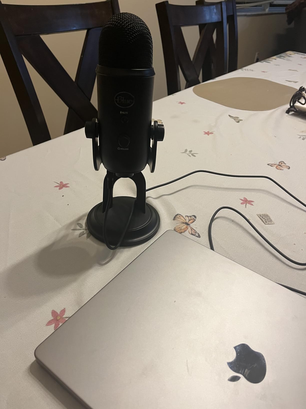 Logitech Creators Blue Yeti USB Microphone for PC, Mac, Gaming, Recording, Streaming, Podcasting, Studio and Computer Condenser Mic with Blue VO!CE effects, 4 Pickup Patterns, Plug and Play - Blackout customer photo 1