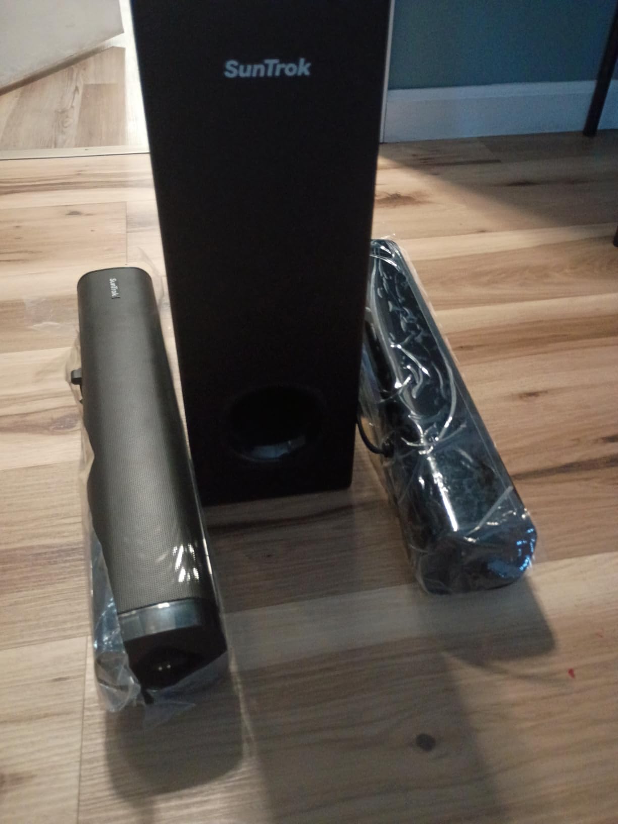 Soundbar with Subwoofer for TV, Home Theater Bluetooth 5.3 Speaker System with 2 Wireless Karaoke Mics, Surround Sound Audio with HDMI ARC, Optical, AUX, USB for Movie, Music, Family Party(Peak 260W) customer photo 1
