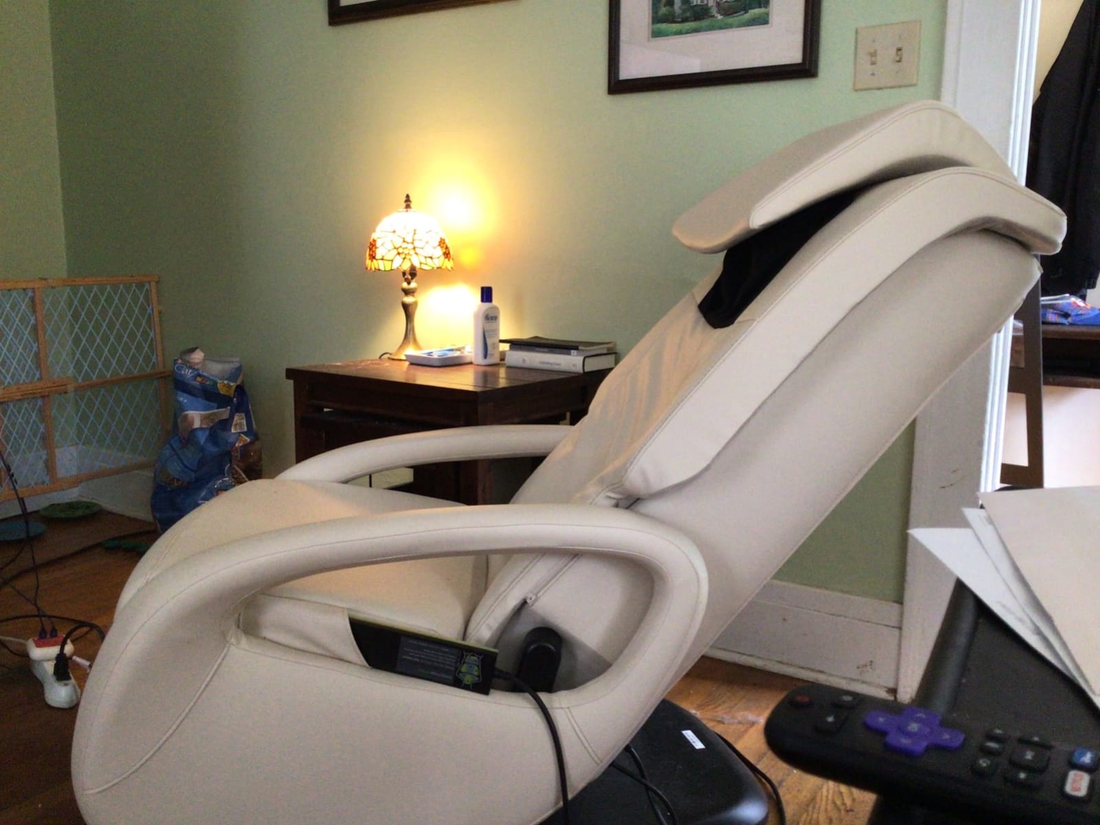 Human Touch WholeBody Swivel-Base Full Body Relax and Massage Chair - Perfect for Home Relaxation and Stress Relief | Warm Air Heating | Customizable Massage | Retractable Ottoman | Black Color, 7.1