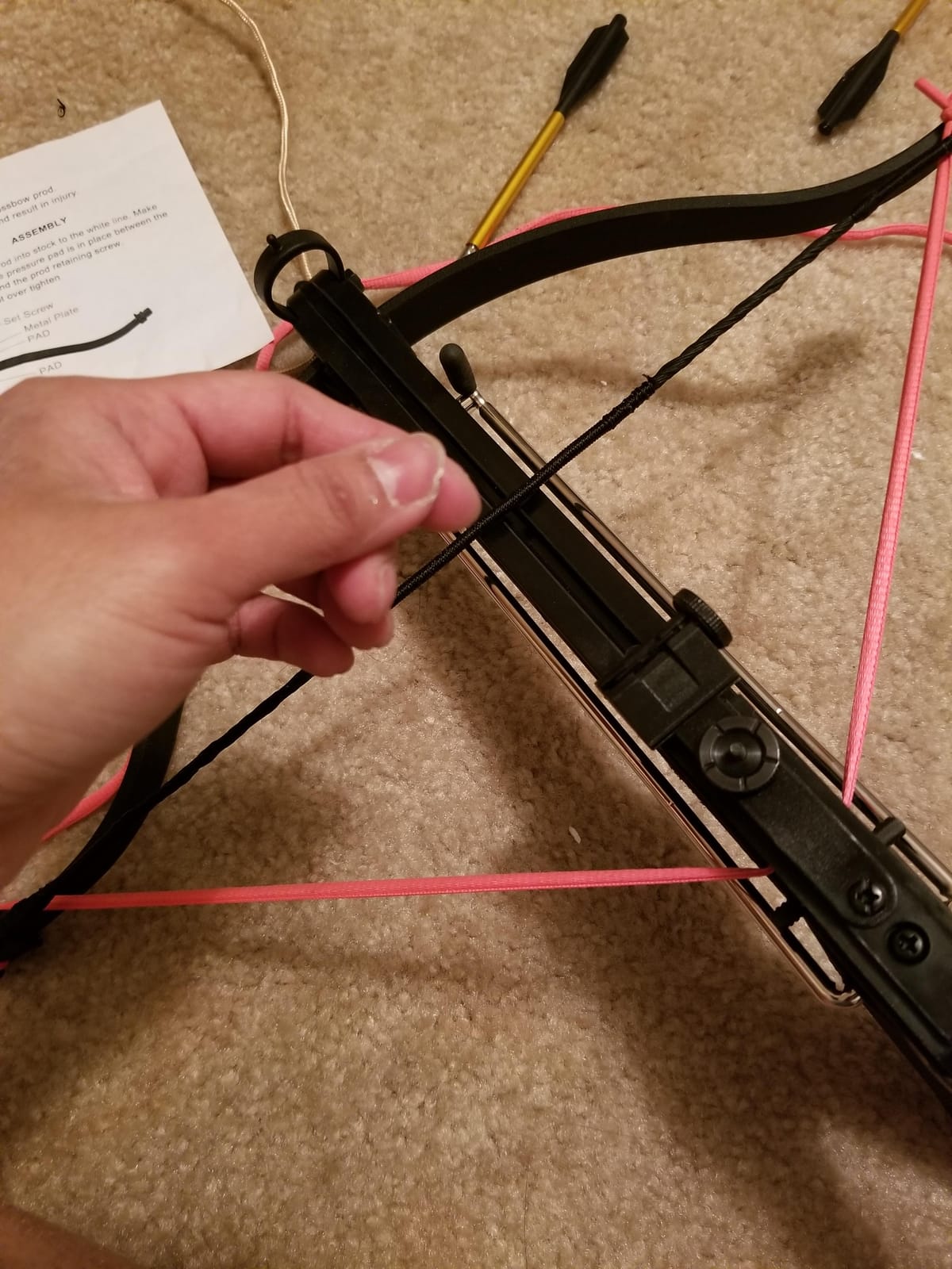 Crossbow Self-Cocking 80 Lbs with Adjustable Sight and Total of 27 Aluminim Arrow Bolt Set customer photo 1