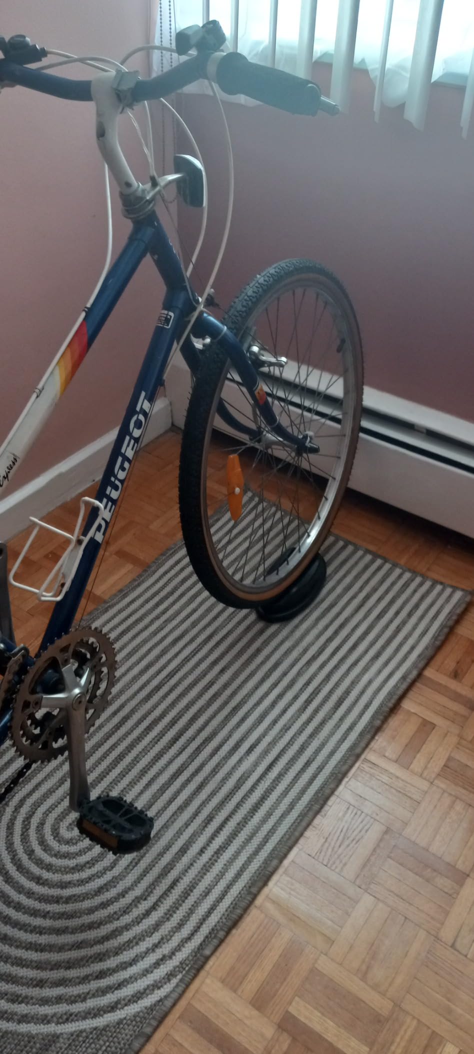 Yaheetech Magnetic Steel Bike Trainer Stand for Indoor Riding, 26-28in/700C customer photo 1