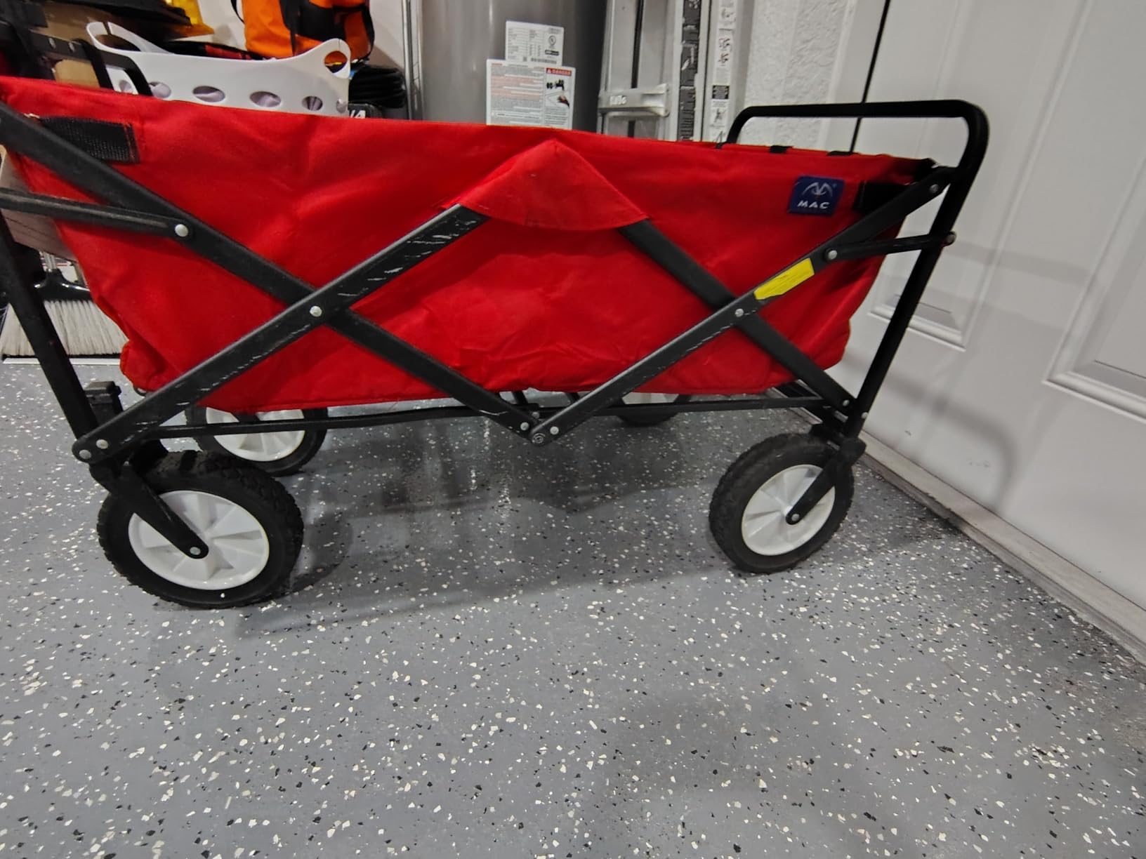Mac Sports Collapsible Folding Outdoor Utility Wagon, Black customer photo 2