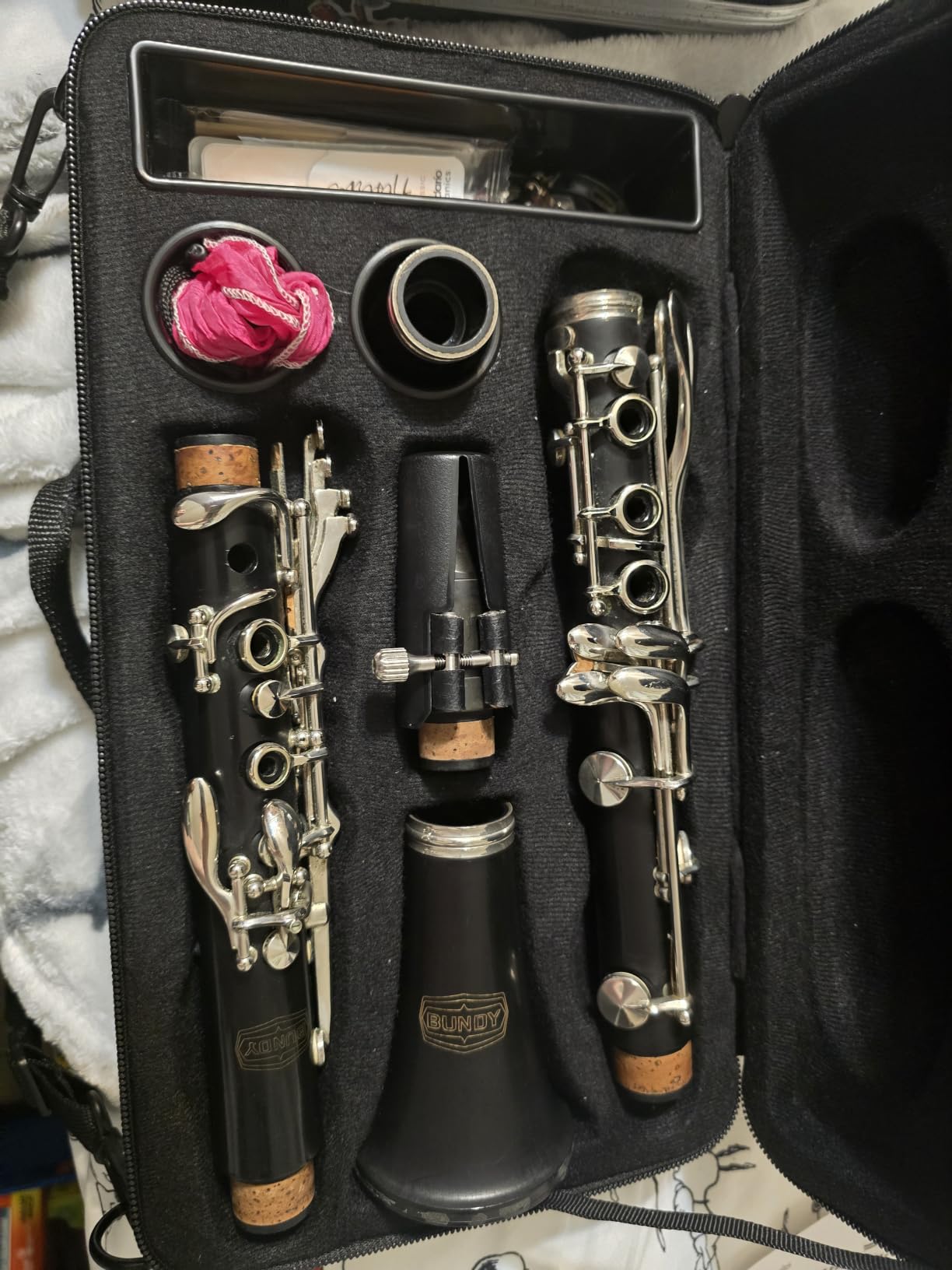 Tosnail 600D Water-resistant Foam Cotton Padded Clarinet Case, Clarinet Gig Bag customer photo 2