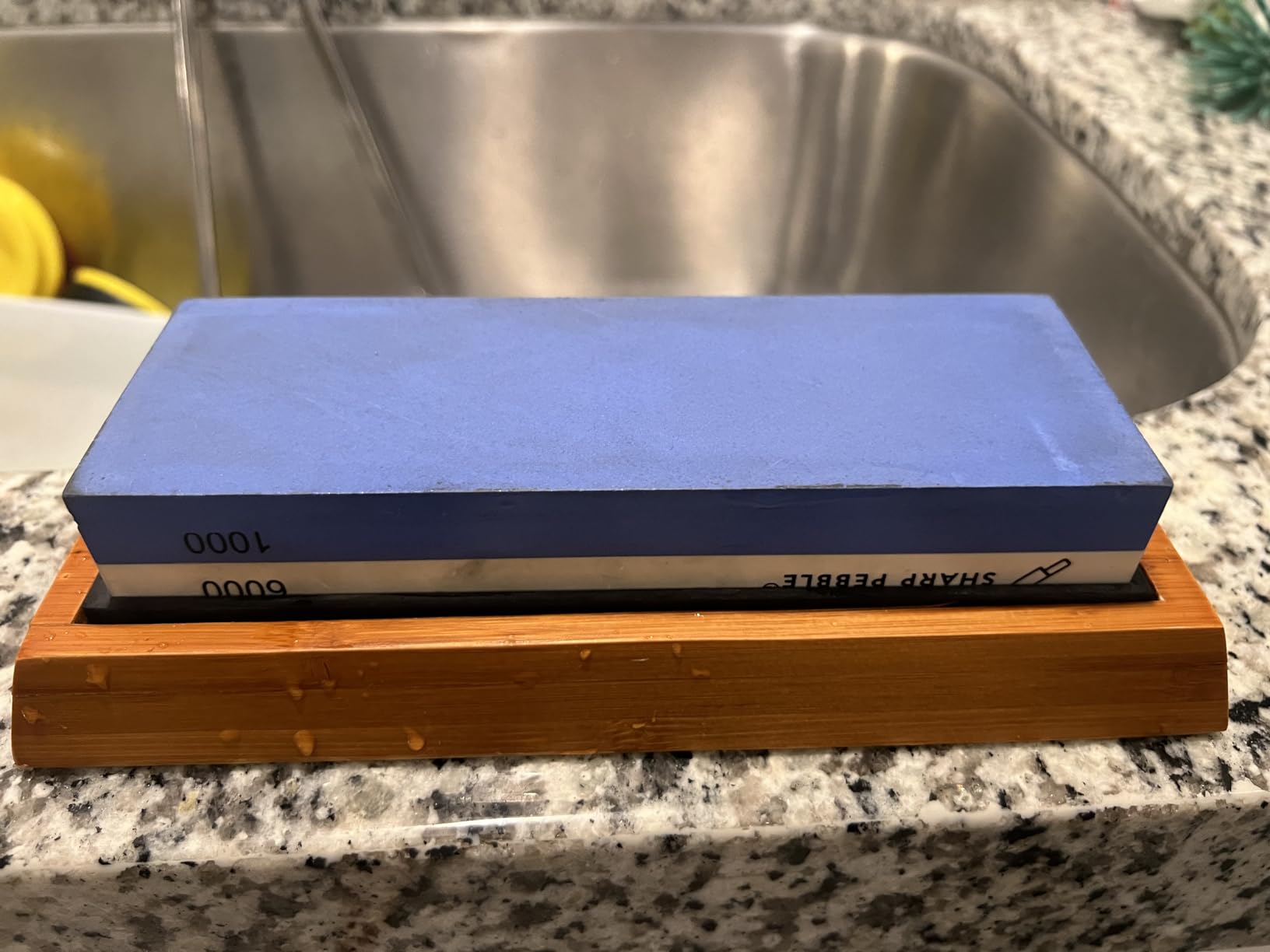 Sharp Pebble Whetstone Knife Sharpener – 1000/6000 Grit Sharpening Stone customer photo 1