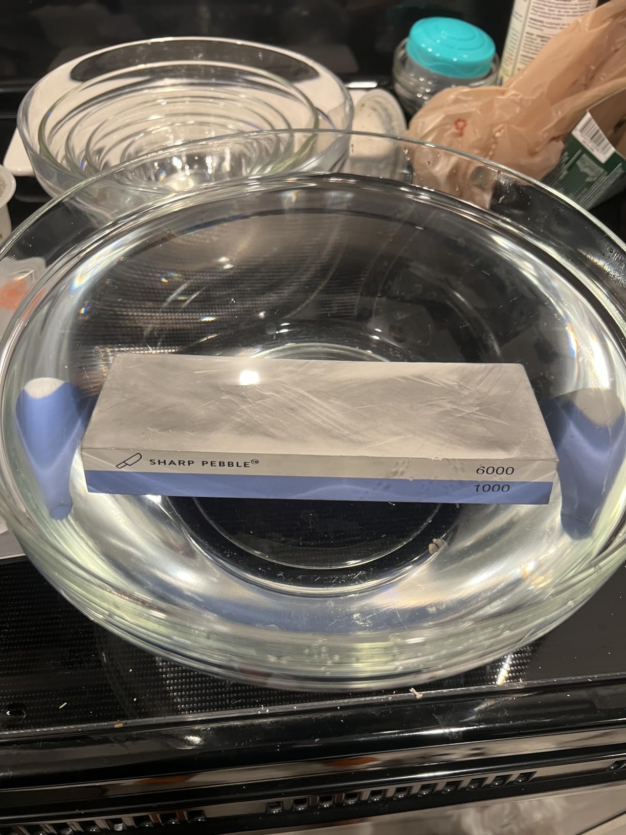 Sharp Pebble Whetstone Knife Sharpener – 1000/6000 Grit Sharpening Stone customer photo 2