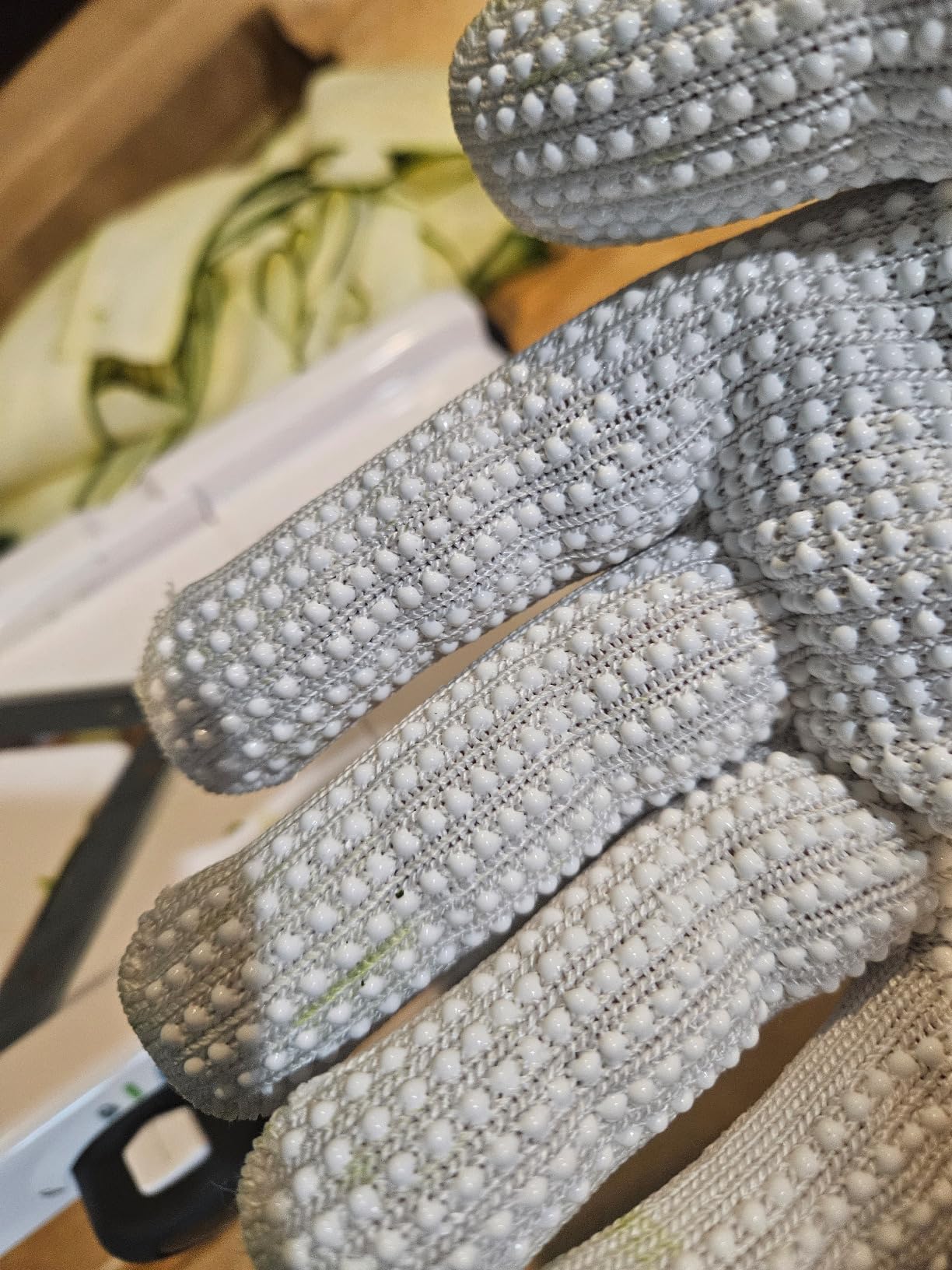 NoCry Superior Heavy Duty Cut Resistant Work Gloves with Grip Dots, Level 5 customer photo 2