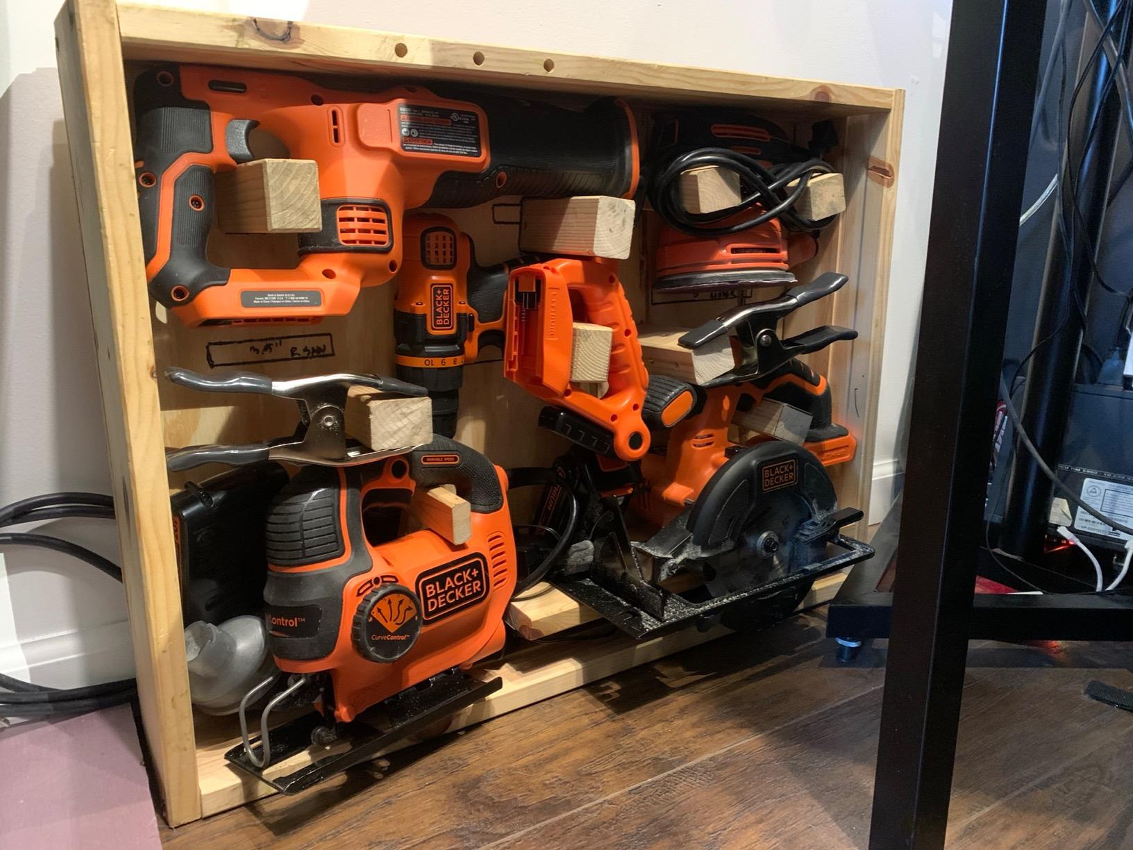 BLACK+DECKER 20V MAX Power Tool Combo Kit, 4-Tool Cordless Power Tool Set with 2 Batteries and Charger (BD4KITCDCRL) customer photo 1