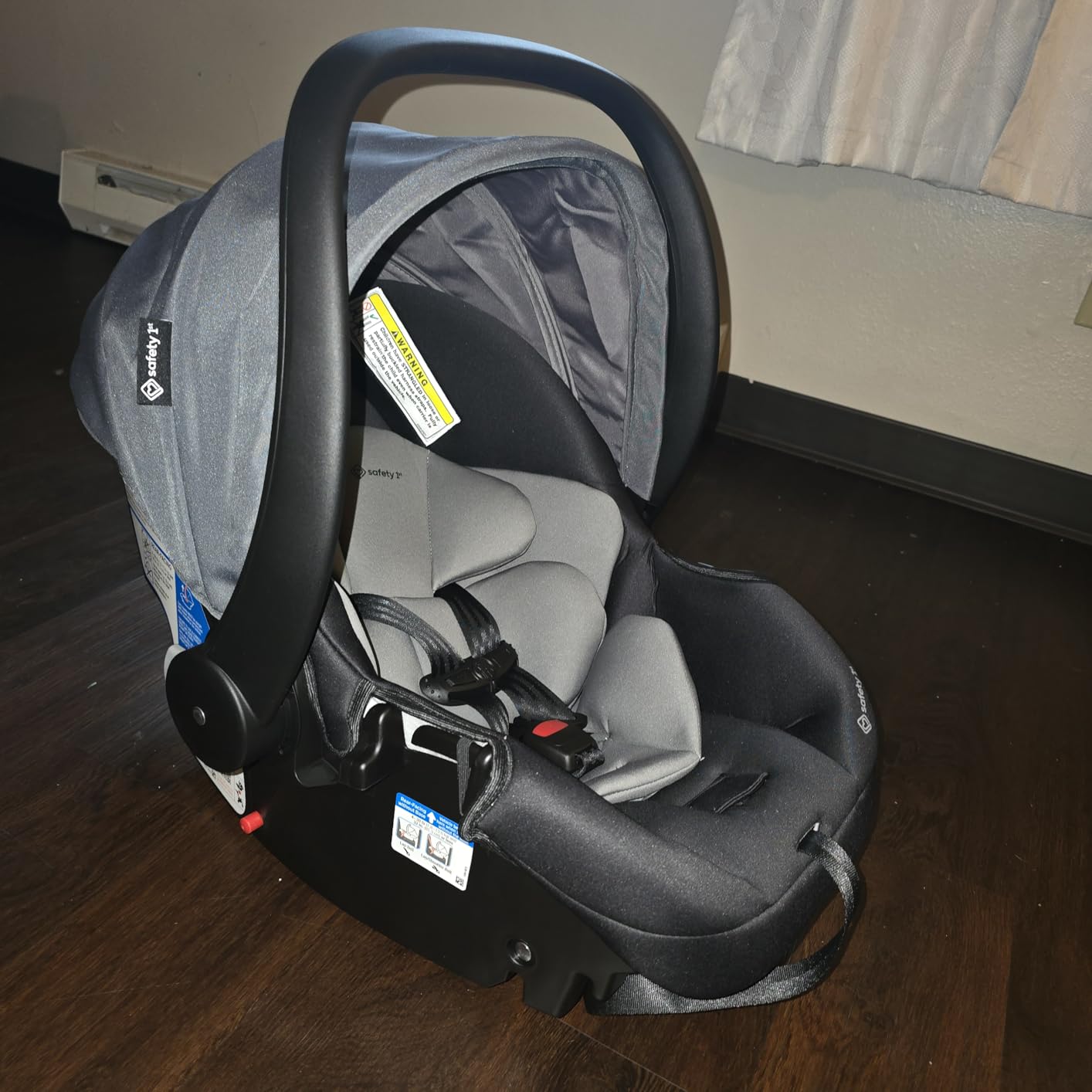 Safety 1st Smooth Ride Travel System Stroller and OnBoard FLX Infant Car Seat, Newborn to Toddler Baby Combo, Easy-Install, Large Canopy, Ample Storage, Foldable, Rear-Facing 4-30 lbs, Monument customer photo 2