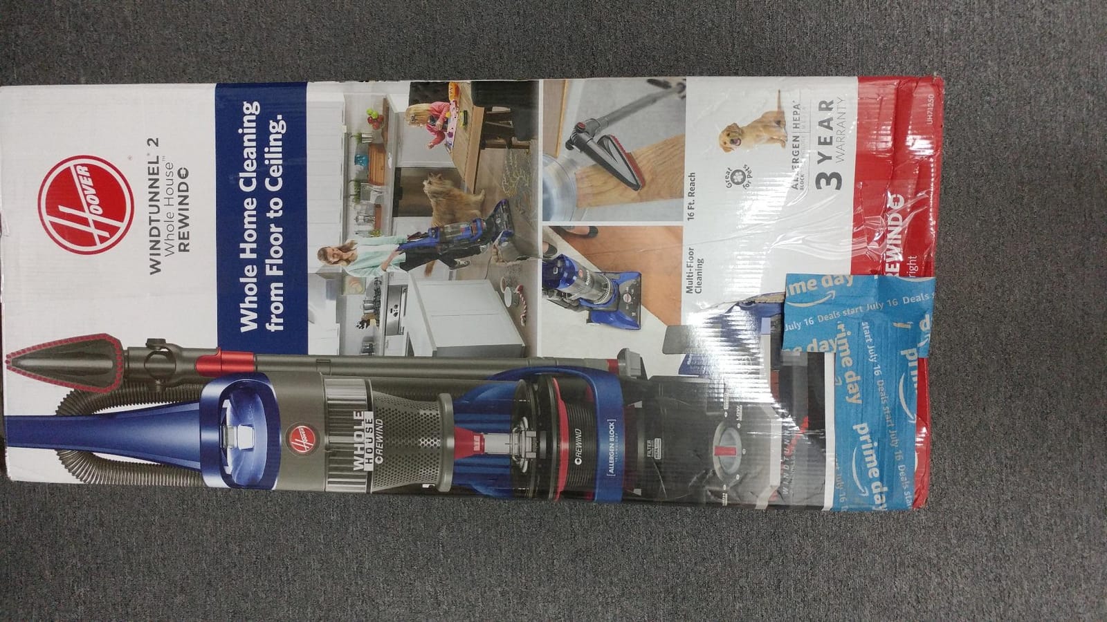 Hoover WindTunnel 2 Whole House Rewind Bagless Vacuum Cleaner customer photo 2