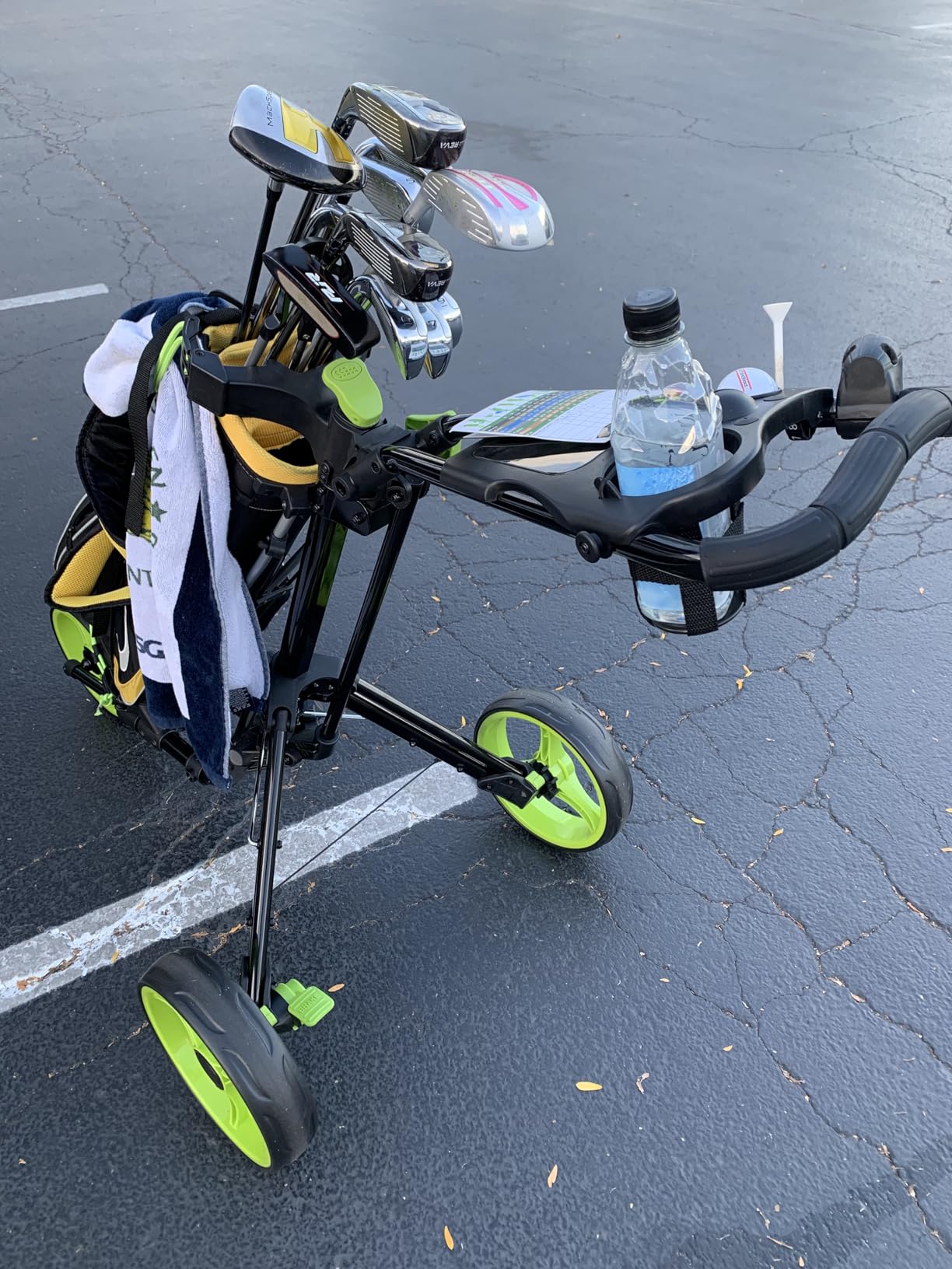 Qwik-Fold - 3-Wheel Golf Push Cart customer photo 1