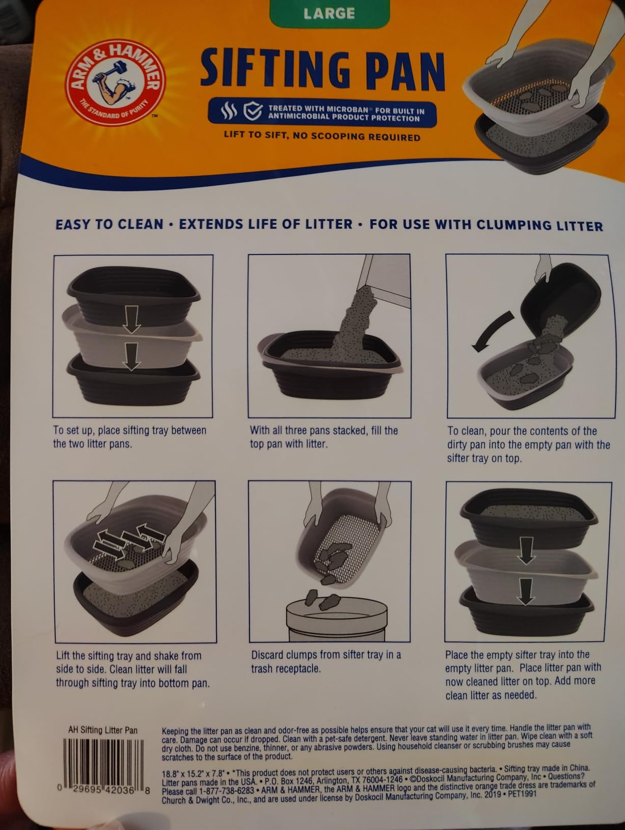 Arm and Hammer Large Sifting Cat Litter Box with Microban customer photo 1