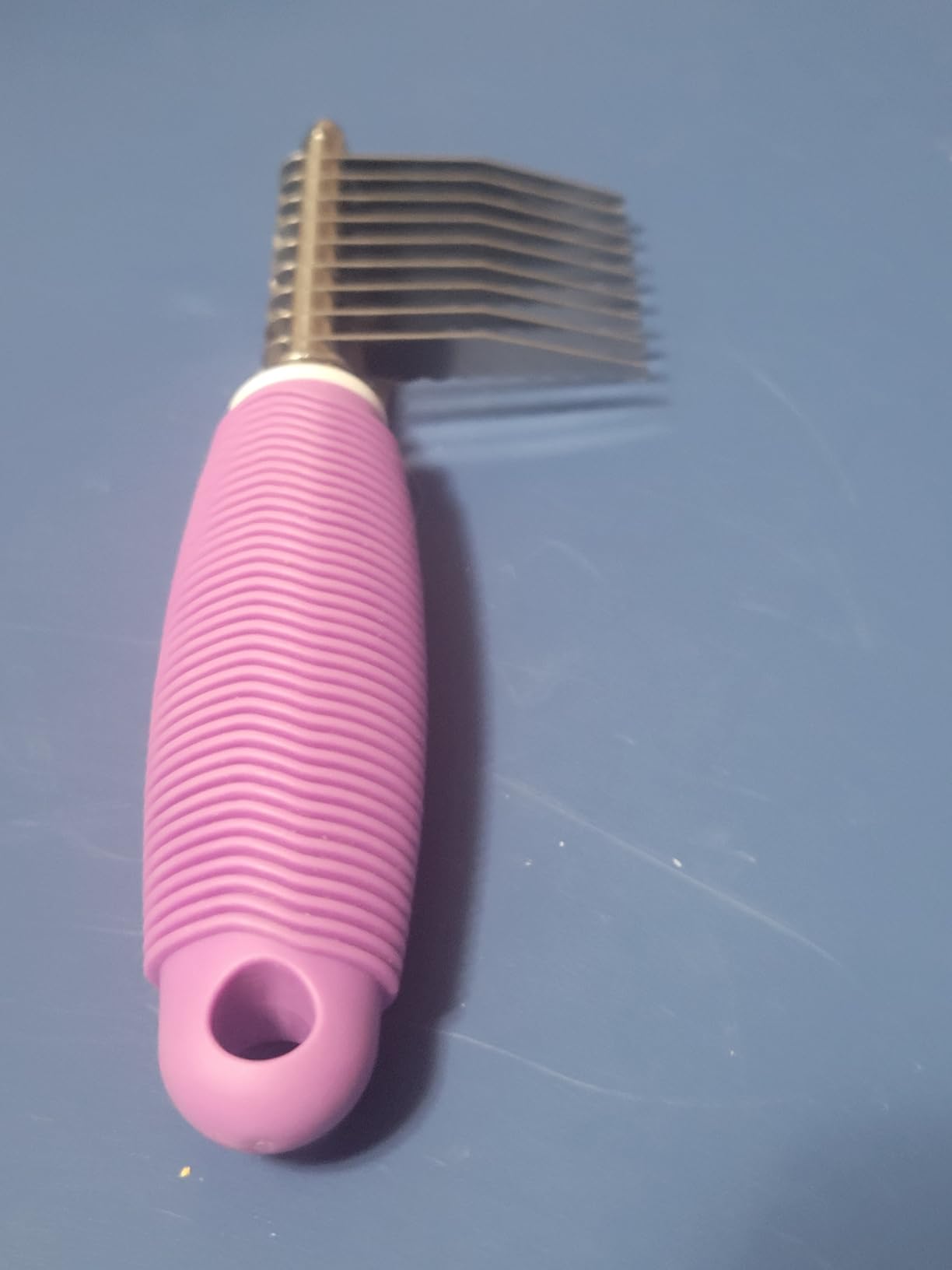 Poodle Dematting Fur Rake Comb Brush for Dogs and Cats - Long 2.5