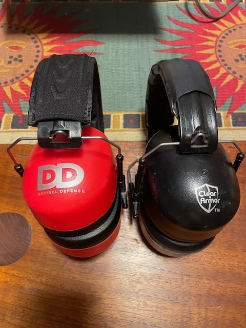 DECIBEL DEFENSE Ear Protection, 37 dB NRR Ear Muffs (HI-VIZ ORANGE) customer photo 2