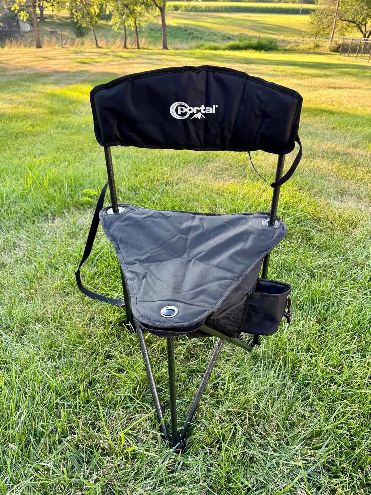 Portal Extra Large Quick Folding Tripod Stool with Backrest Fishing Camping Chair with Carry Strap customer photo 1