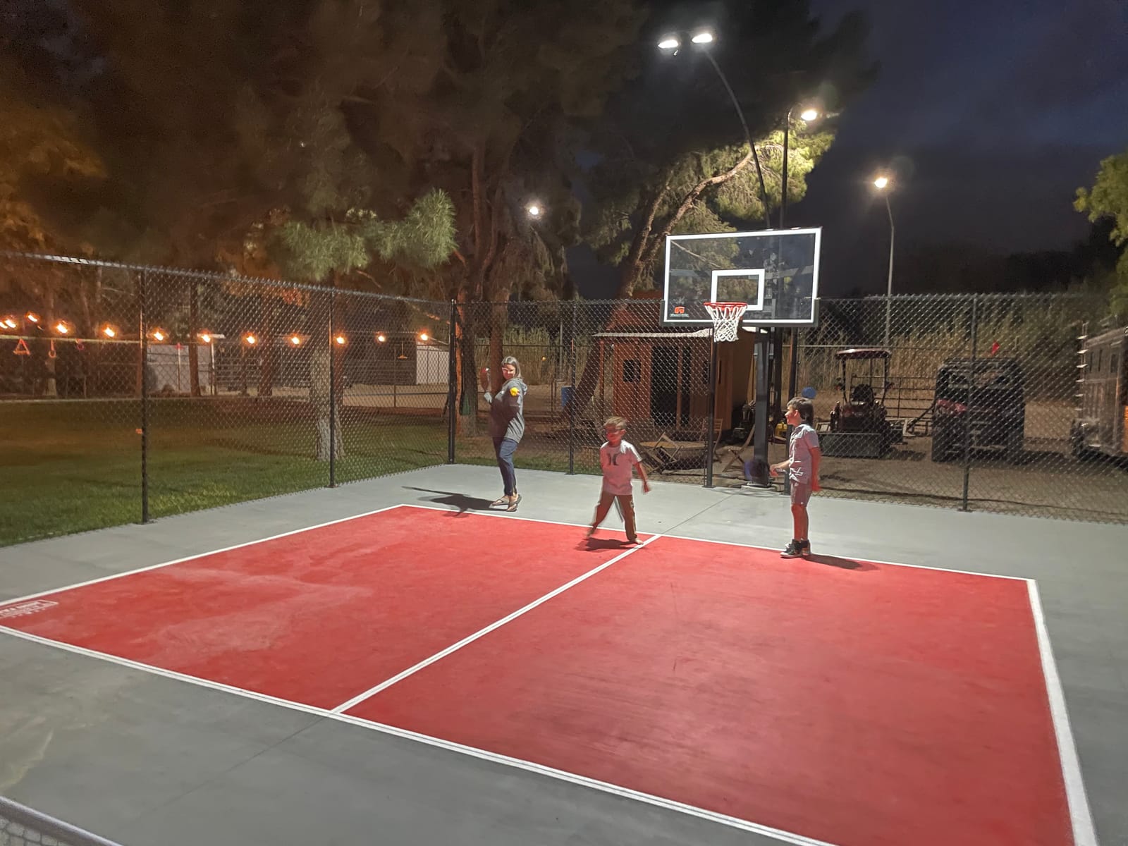 Goalrilla Basketball Hoops with Tempered Glass Basketball Goal Backboard, Black Anodized Frame, and In-ground Anchor System customer photo 2